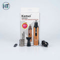 Kemei KM-6629 2-in-1 Rechargeable Nose & Ear Hair Trimmer