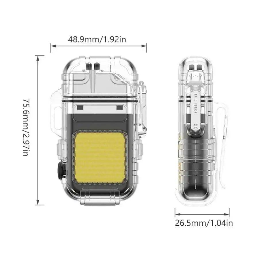 2 in 1 Mini Rechargeable Lighter - HT Bazar