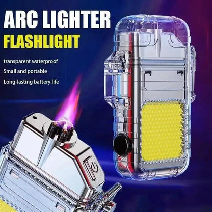 2 in 1 Mini Rechargeable Lighter - HT Bazar