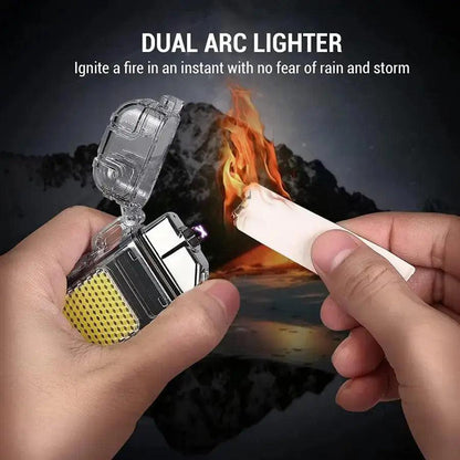 2 in 1 Mini Rechargeable Lighter - HT Bazar