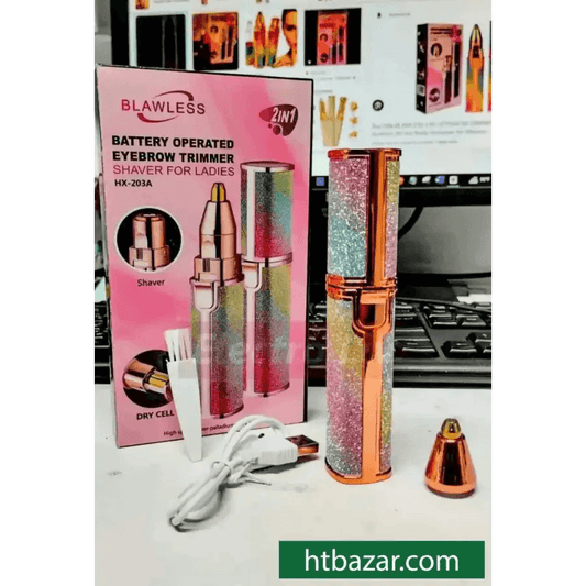 2 in1 Rechargeable Electric Eyebrow Trimmer - HT Bazar