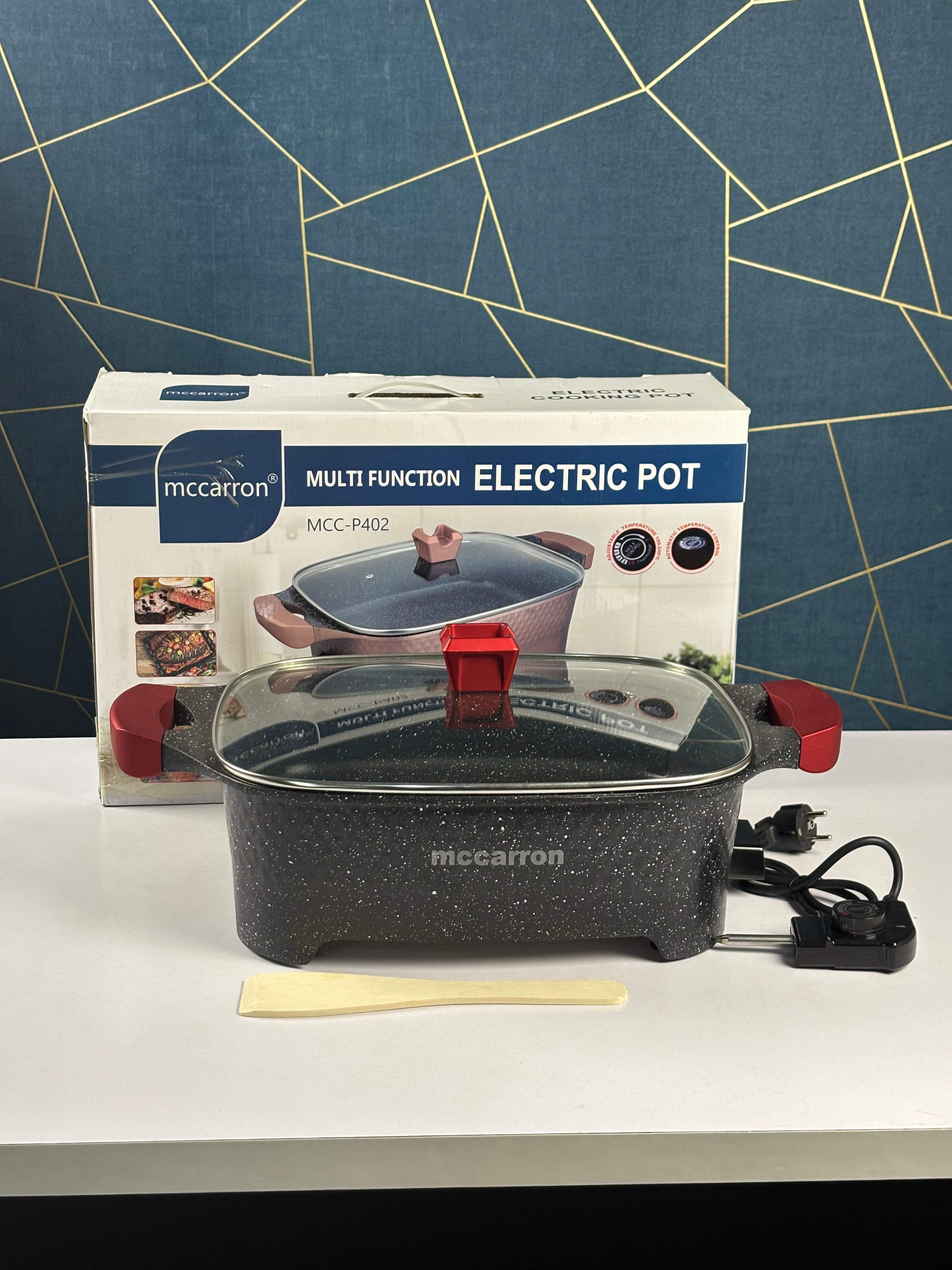 Mccarron Multi-Function Electric Pot with Glass Lid MCC-P402