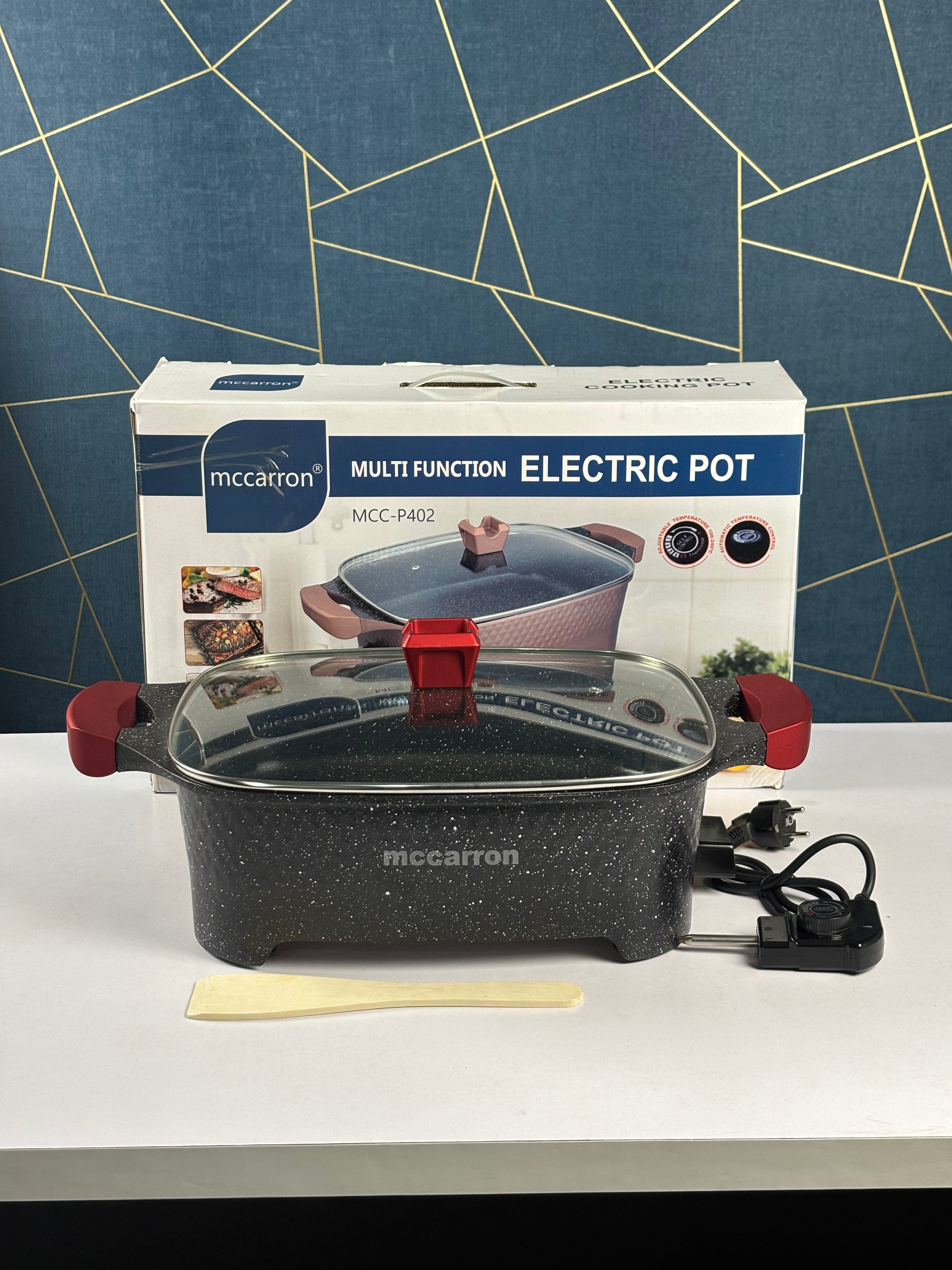 Mccarron Multi-Function Electric Pot with Glass Lid MCC-P402