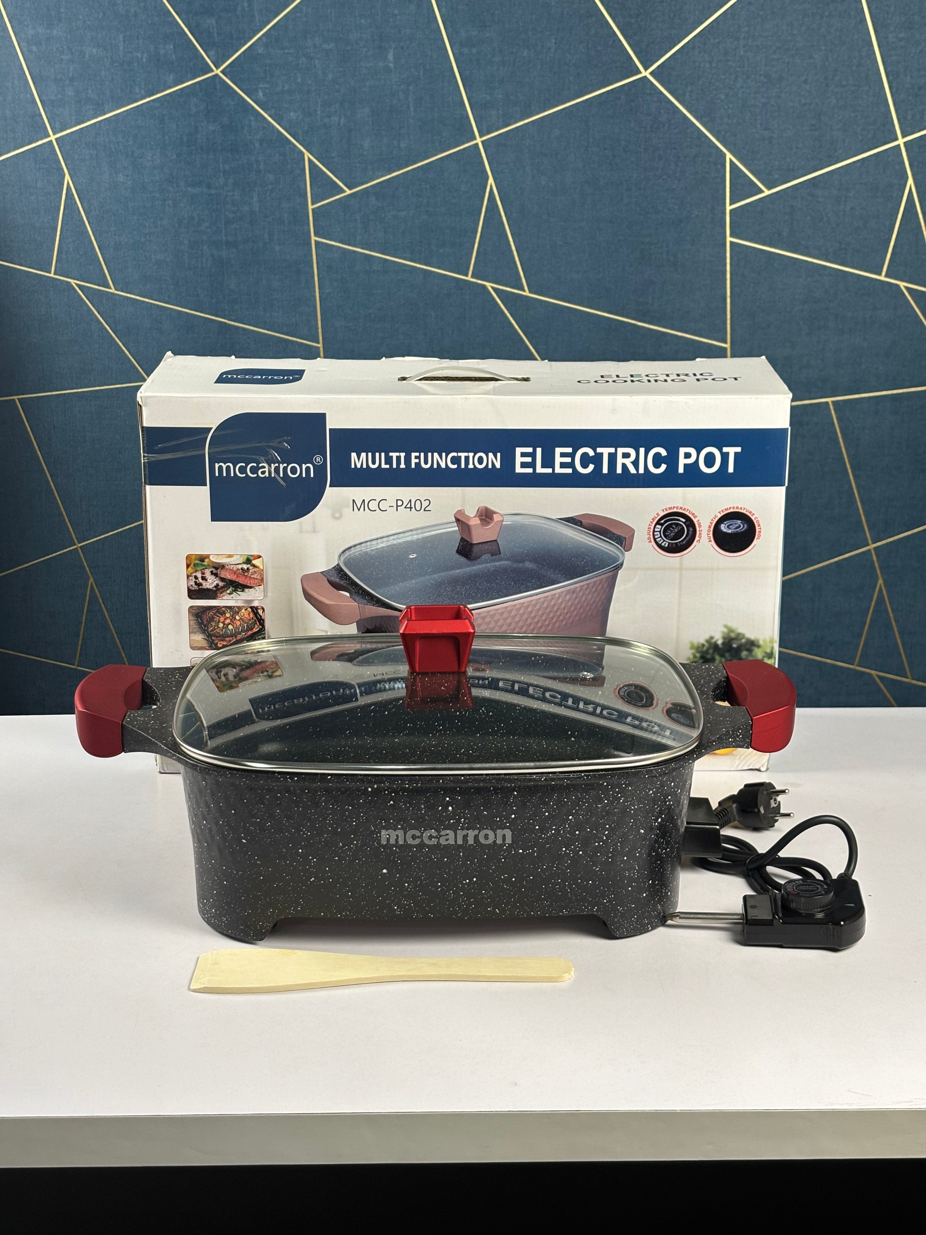 Mccarron Multi-Function Electric Pot with Glass Lid MCC-P402