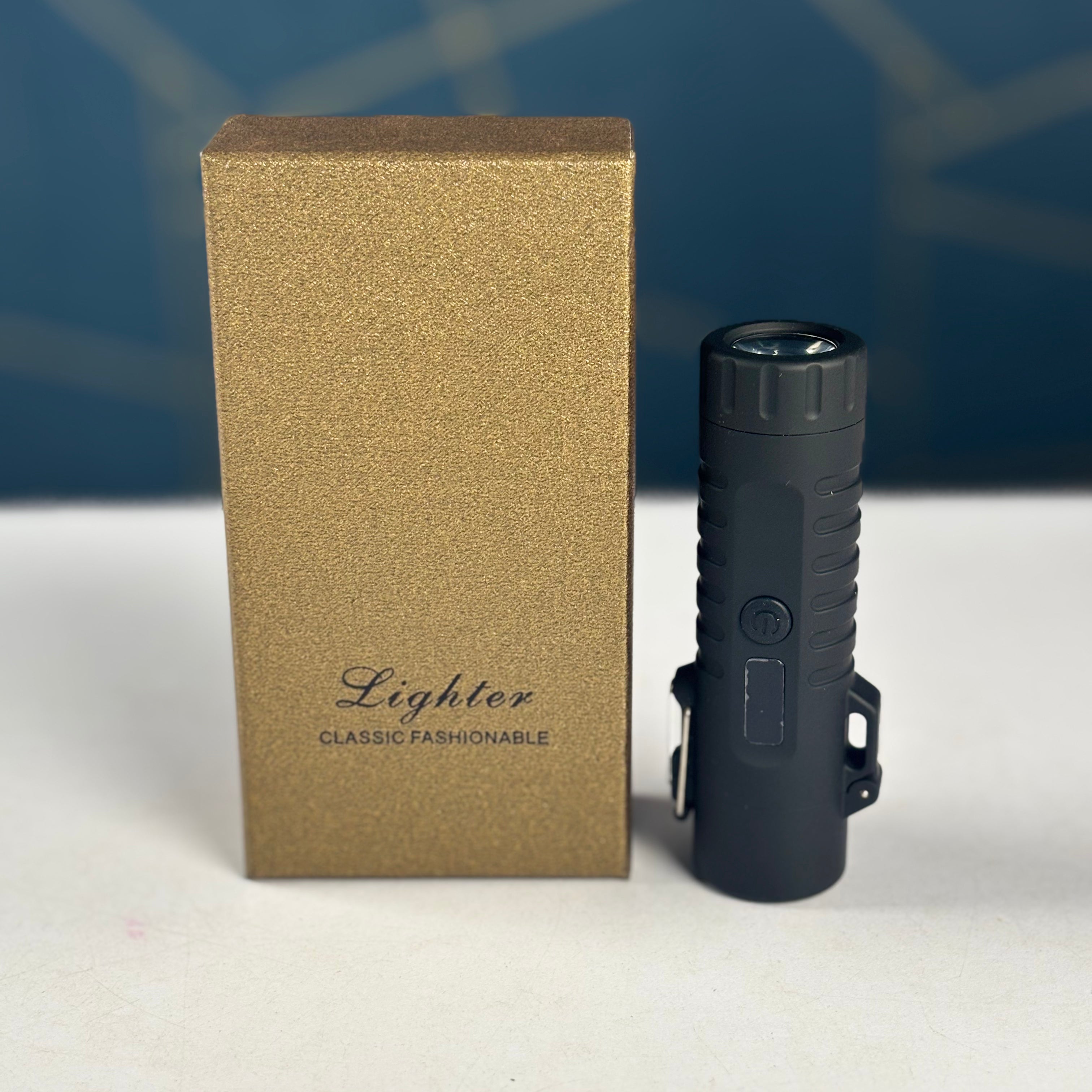Classic Fashionable Lighter with LED Torch Light