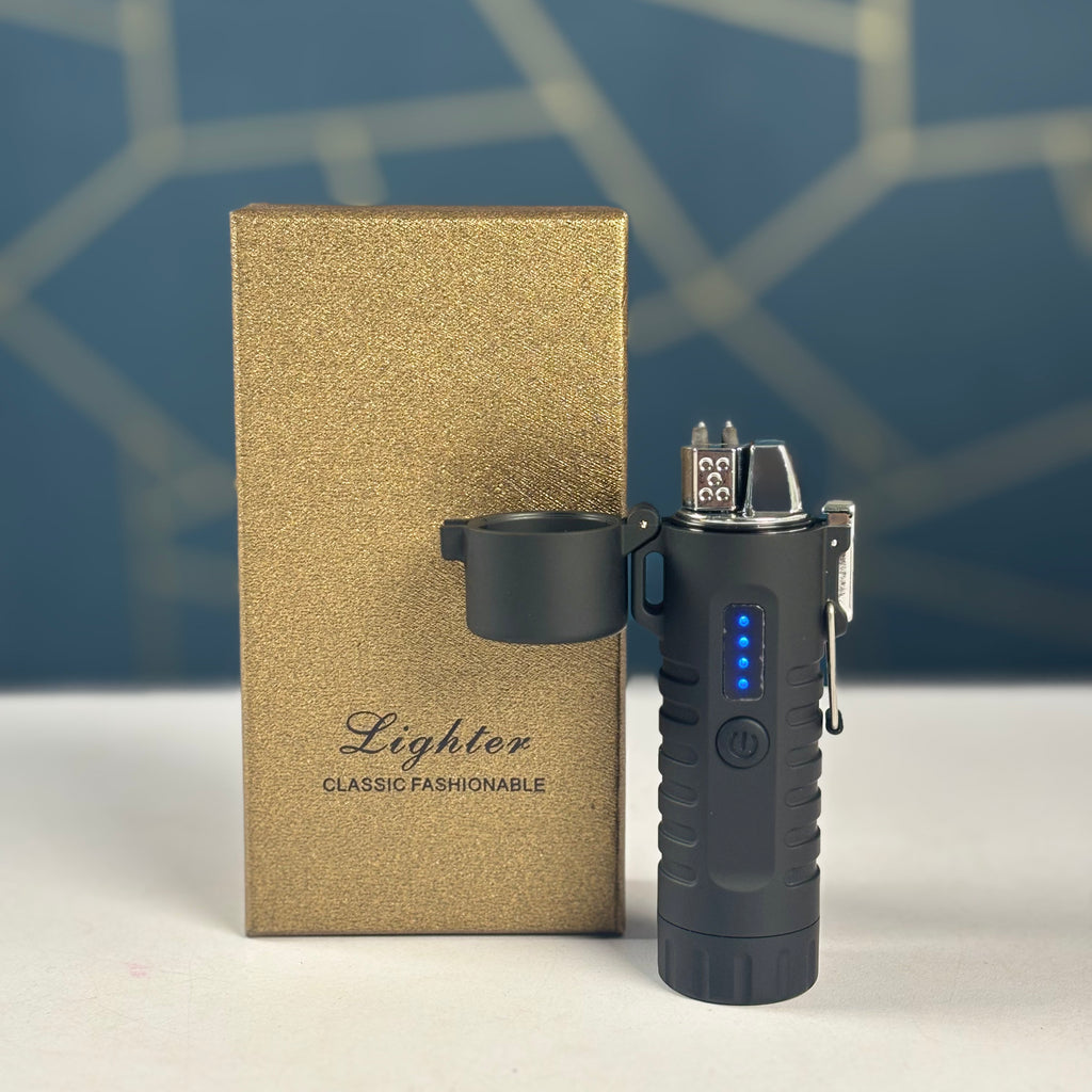 Classic Fashionable Lighter with LED Torch Light