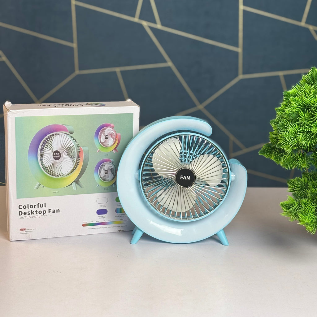 colourful desktop fan