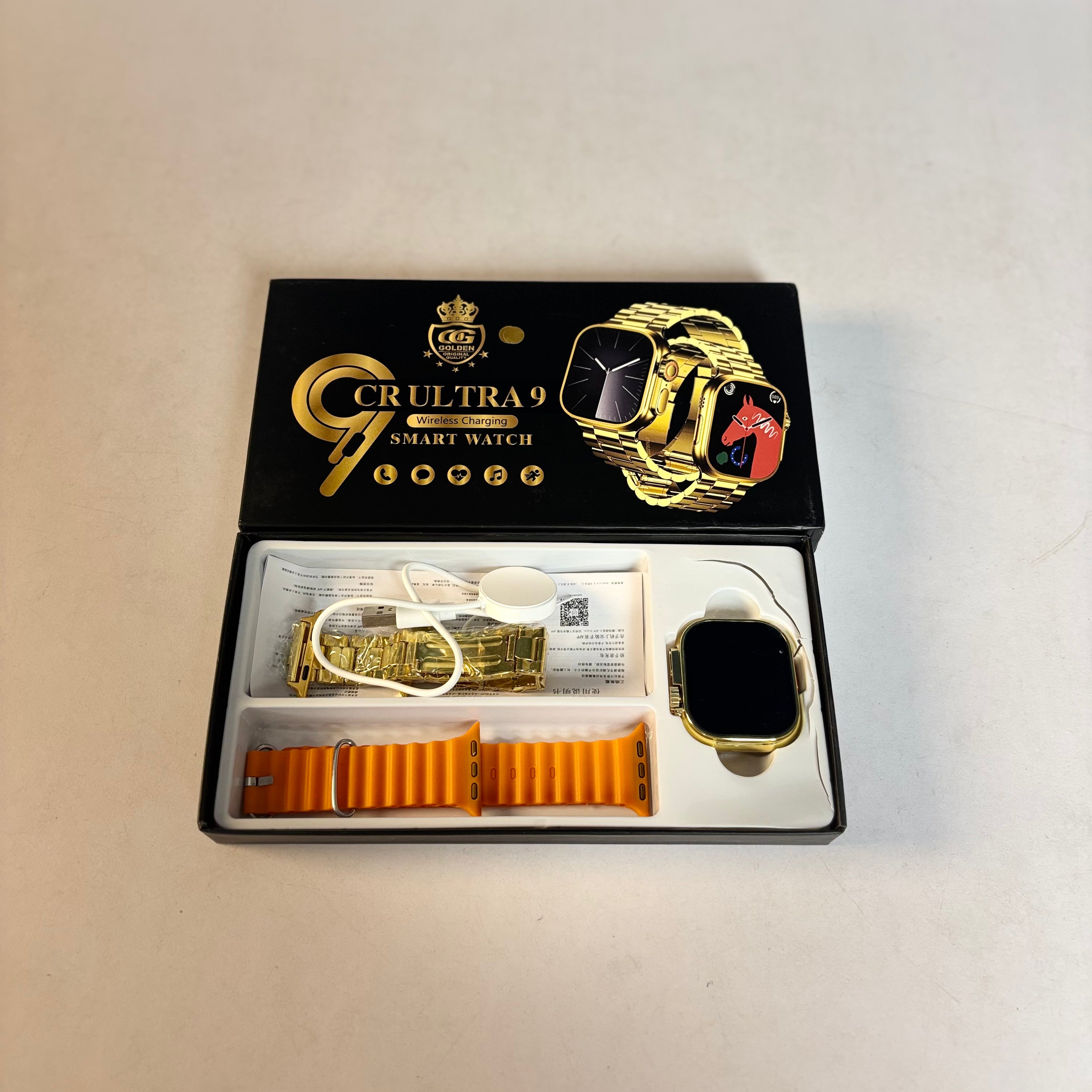 crultra9 wireless charging smart watch