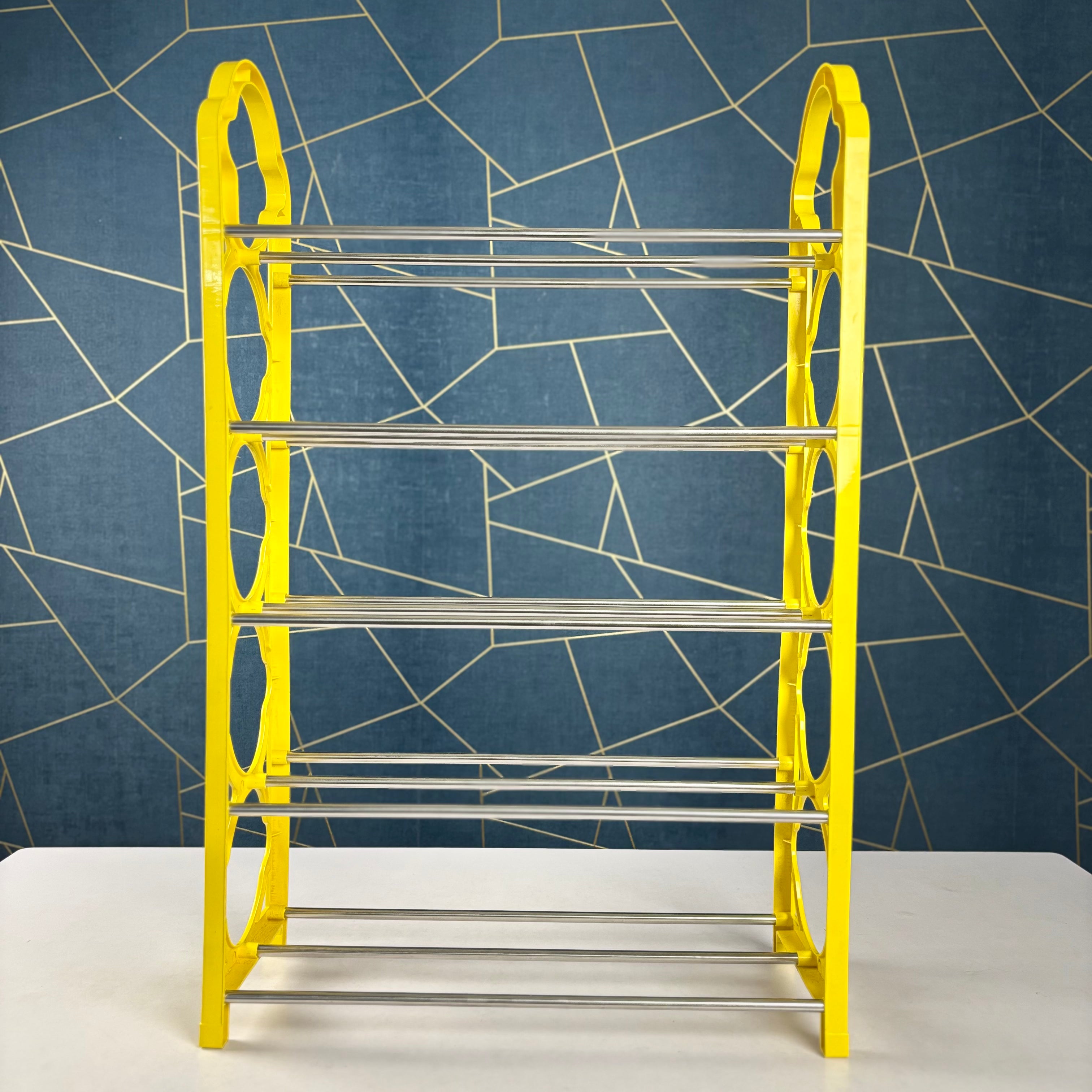 5 Layer Shoe Rack Plastic and Aluminum Metal