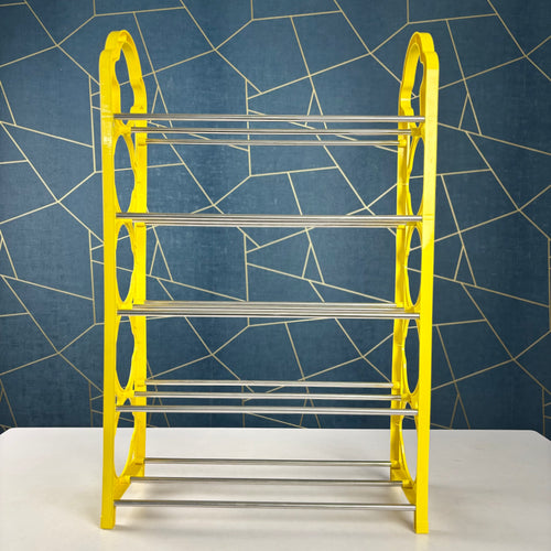 5 Layer Shoe Rack Plastic and Aluminum Metal