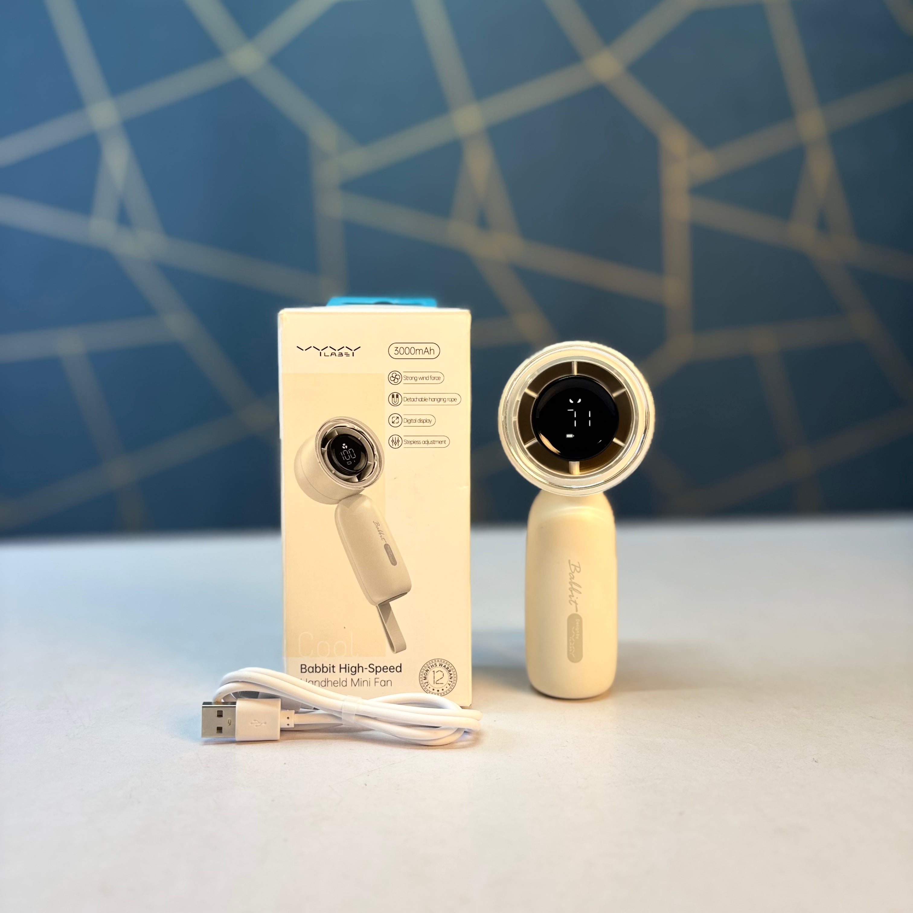 Vyvylabs Babbit High Speed 3000MAH Handheld Fan