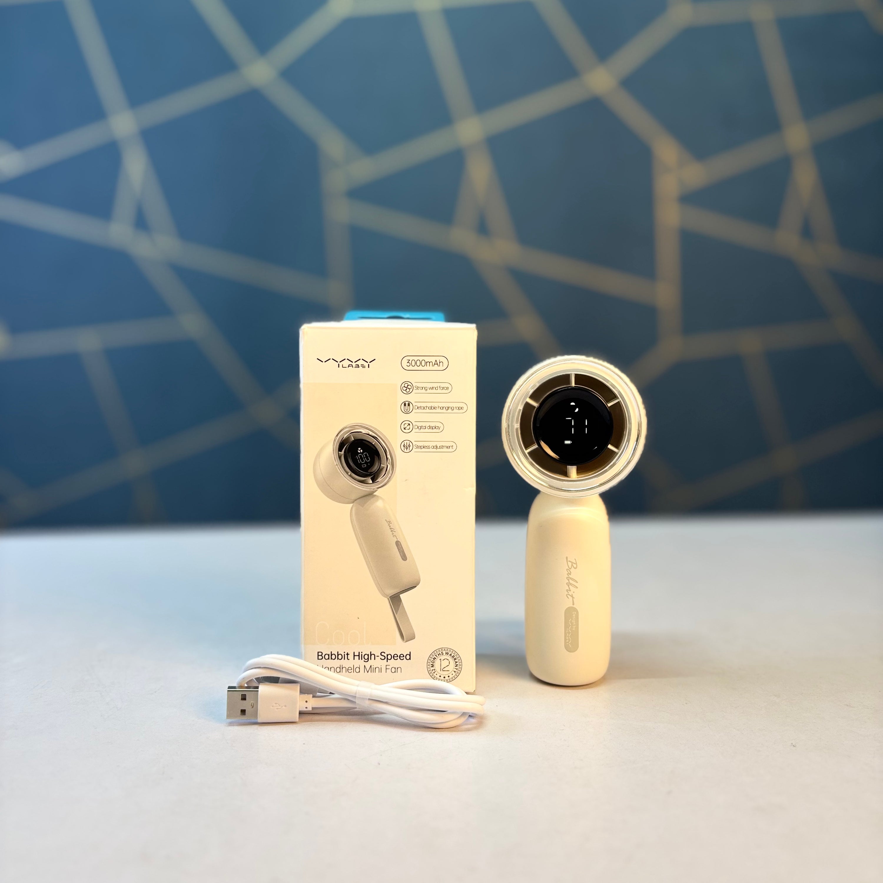 Vyvylabs Babbit High Speed 3000MAH Handheld Fan
