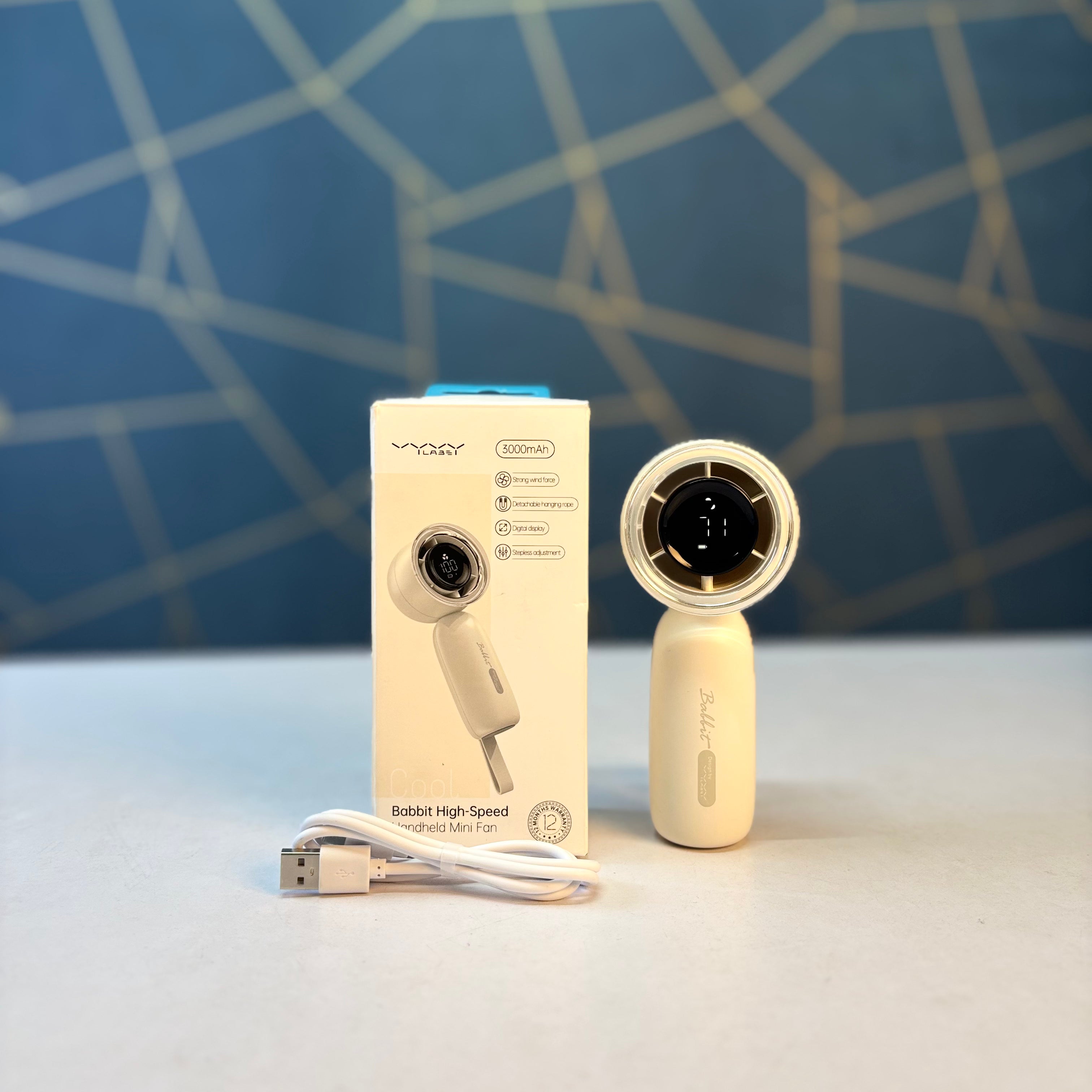 Vyvylabs Babbit High Speed 3000MAH Handheld Fan
