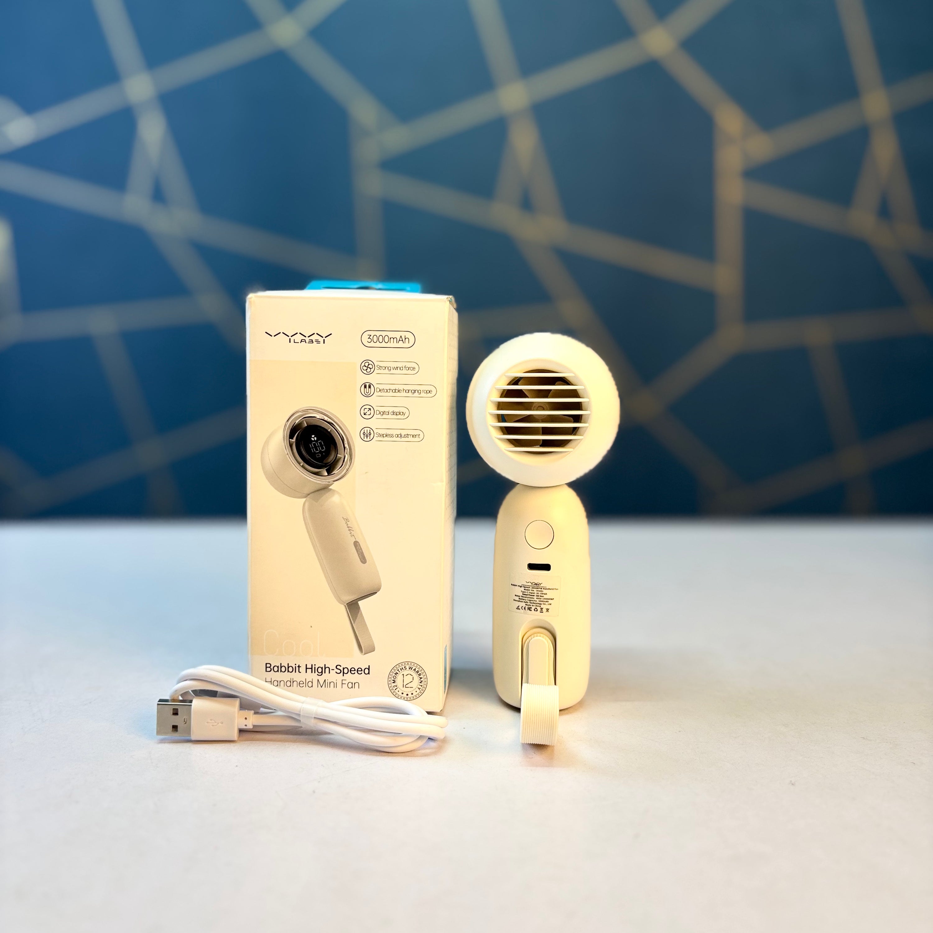 Vyvylabs Babbit High Speed 3000MAH Handheld Fan