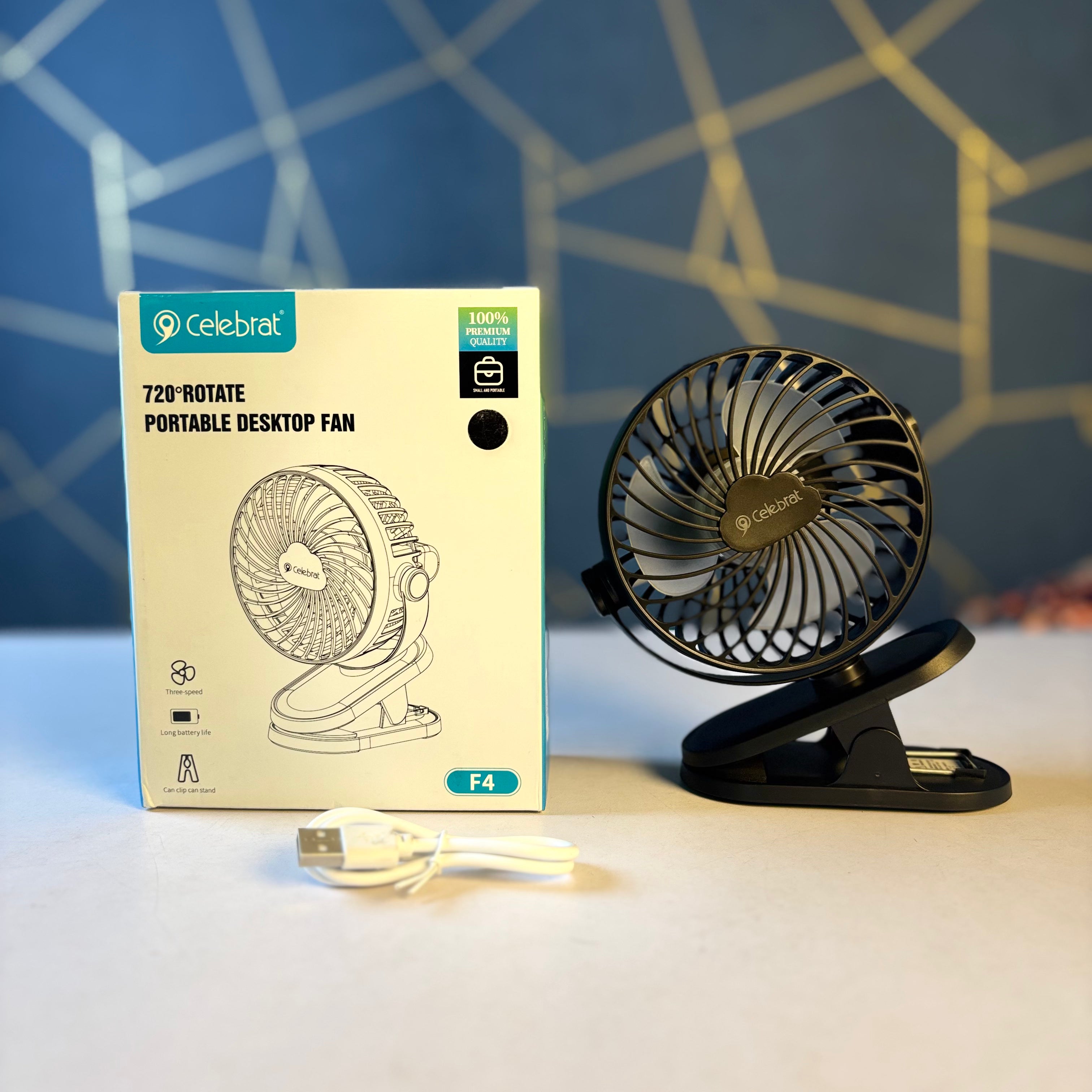 Celebrat 720 ROTATE  PORTABLE DESKTOP FAN