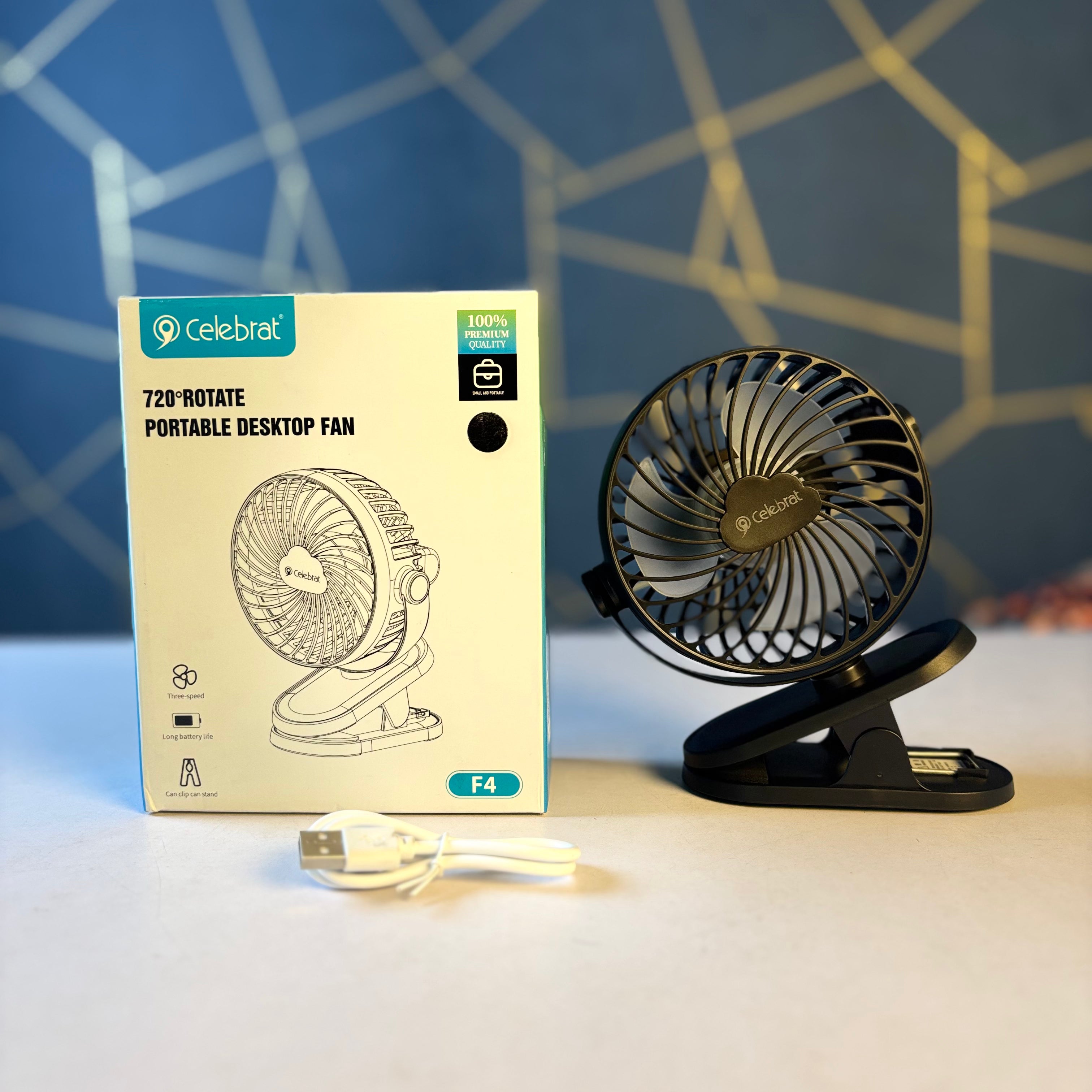 Celebrat 720 ROTATE  PORTABLE DESKTOP FAN
