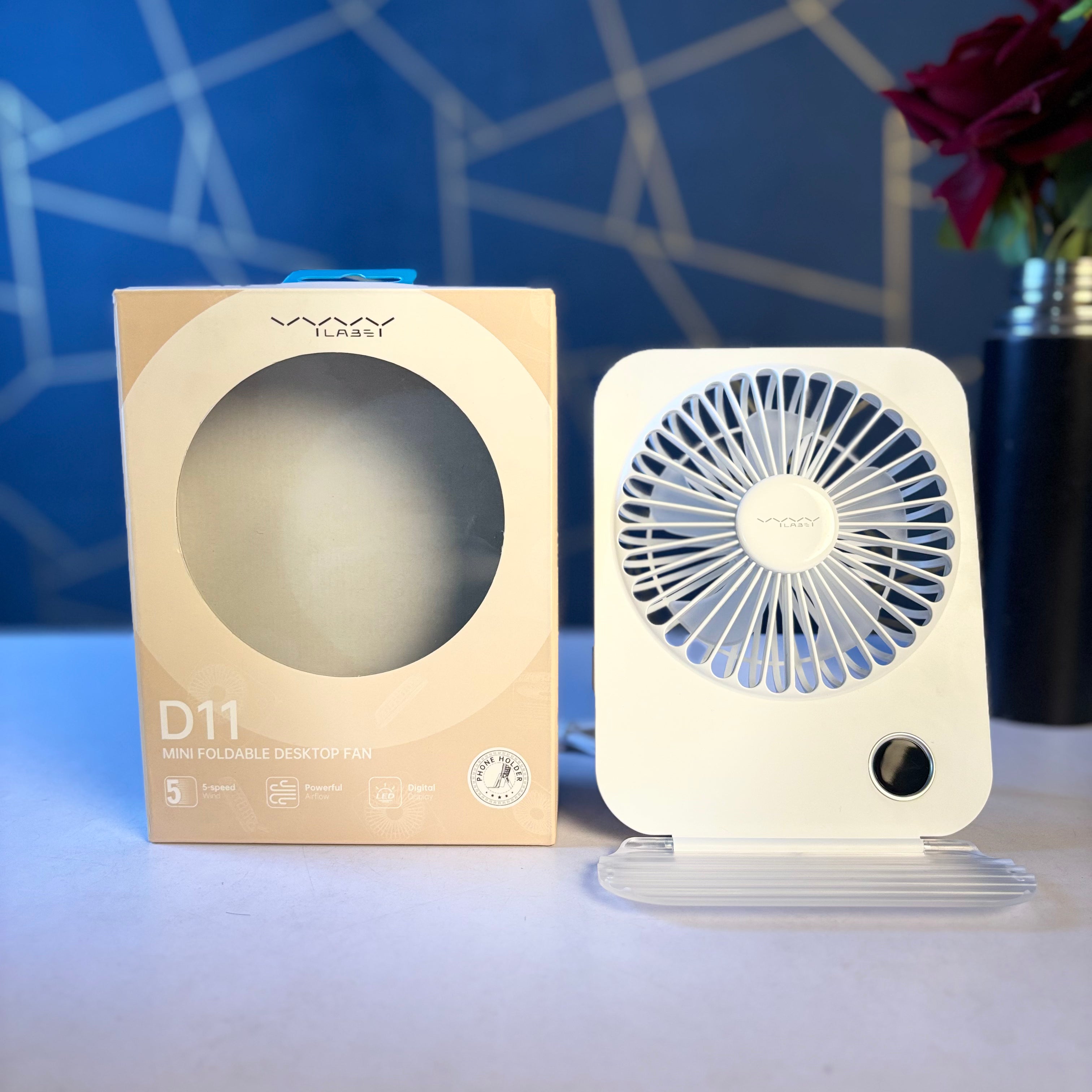 Vyvylabs Mini Foldable Desktop Fan-D11
