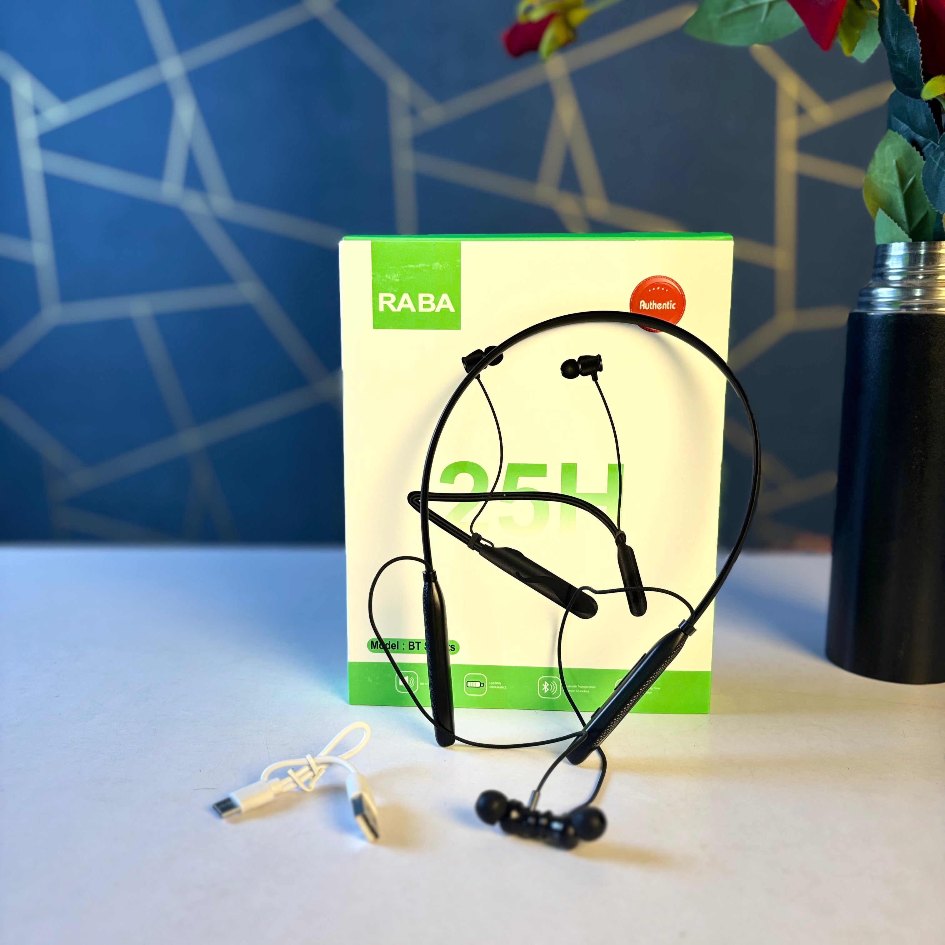 raba wireless neckband 25 hours-BT Sports