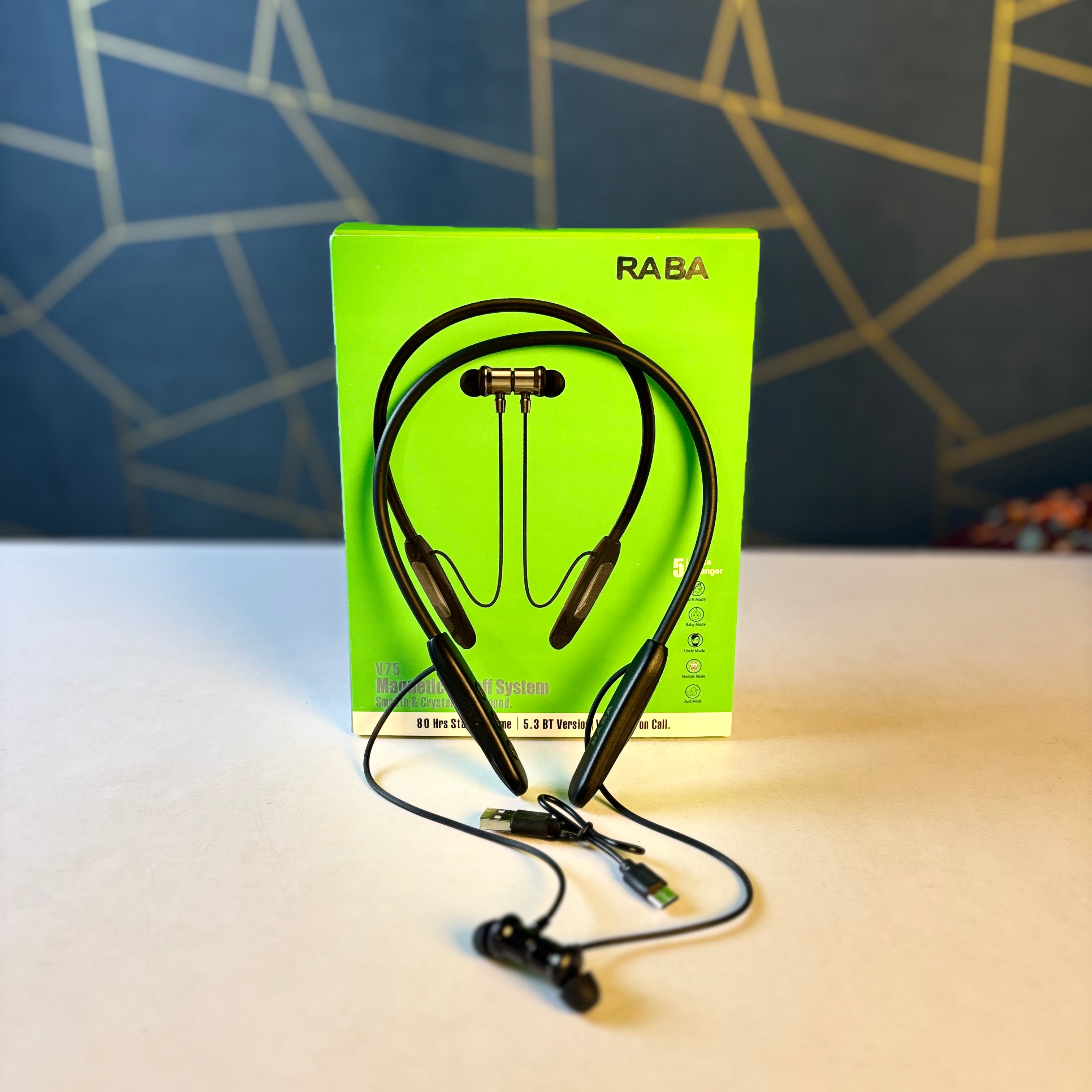 Raba magnetic wireless Neckband 80 hours-V75