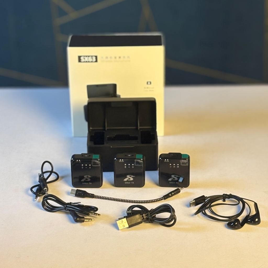 3-in-1 Wireless Lavalier Microphone-SX63