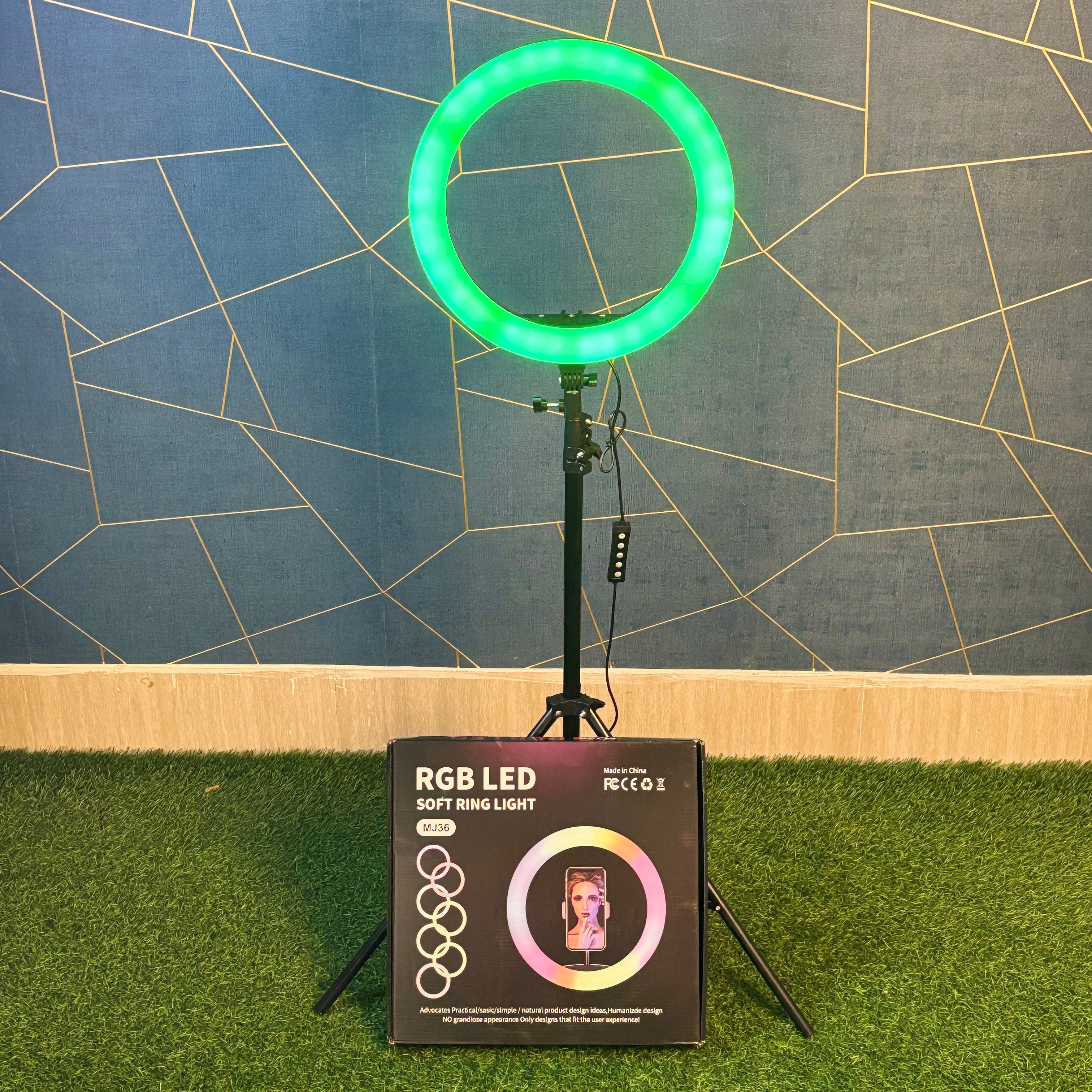 RGB LED SOFT RING LIGHT WITH STAND - MJ36