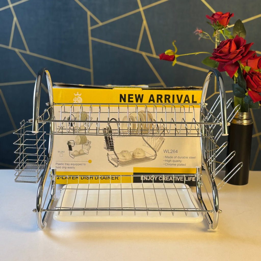 2 layer dish drainer rack-WL264