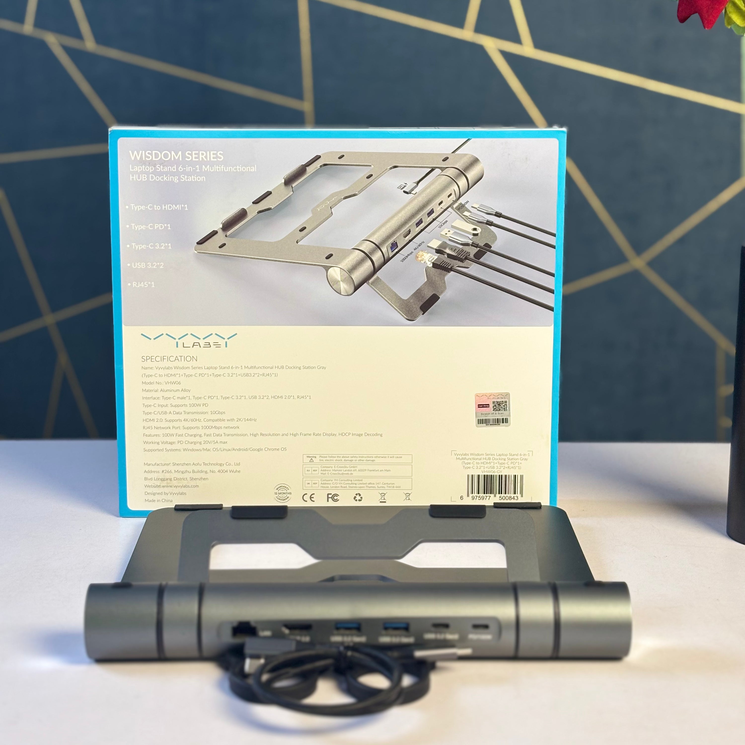 laptop stand 6-in-1 multifunctional hub  docking station