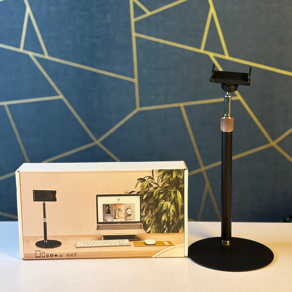 Multi-function desktop phone holder