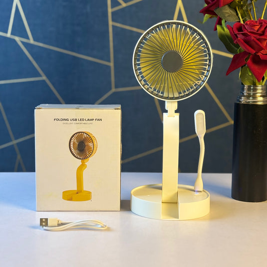 FOLDING USB LED LAMP FAN
