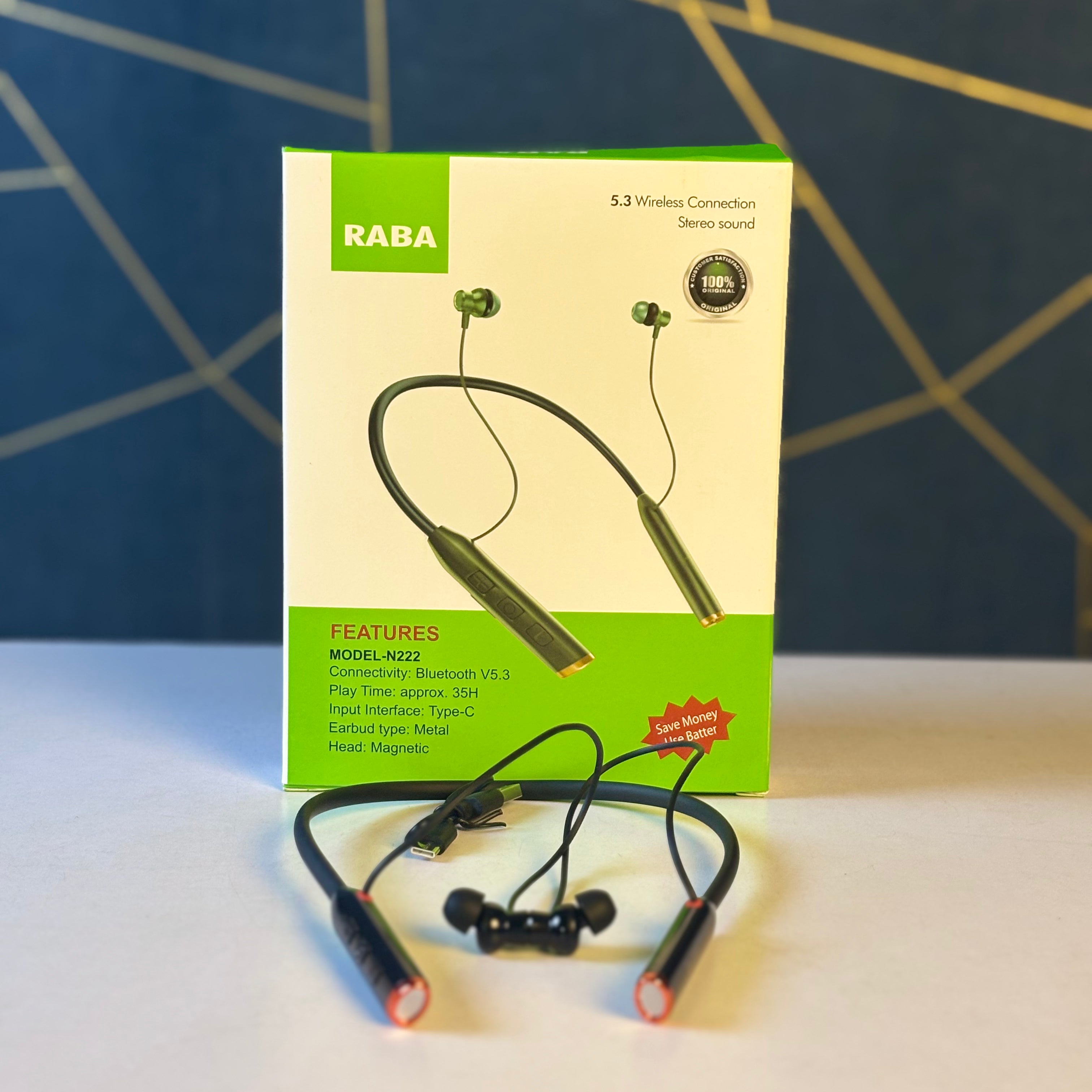 raba wireless bluetooth neckband N-222