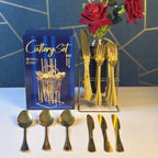 stainless steel cutlery set-24-piece