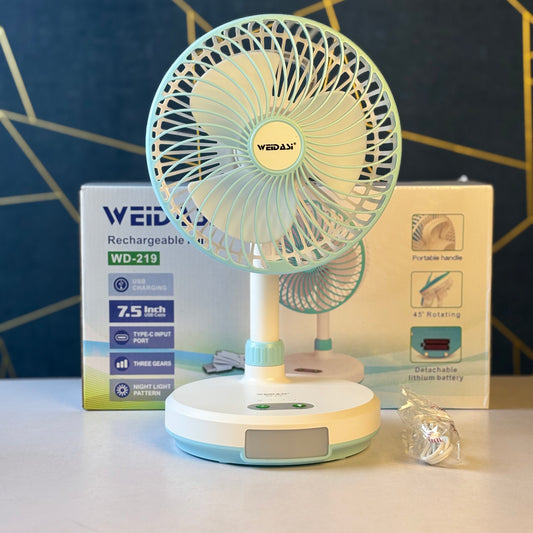 WEIDASI  Rechargeable Fan  WD-219