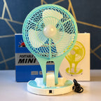 PORTABLE LED LIGHT WITH MINI FAN-JR5580