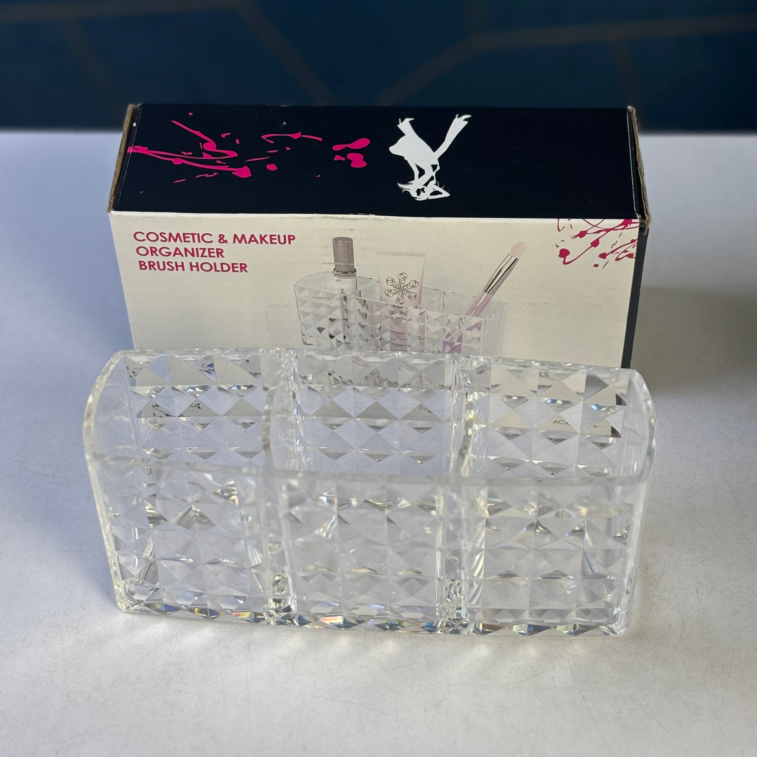 Transparent Cosmetic & Makeup Organizer Brush Holder