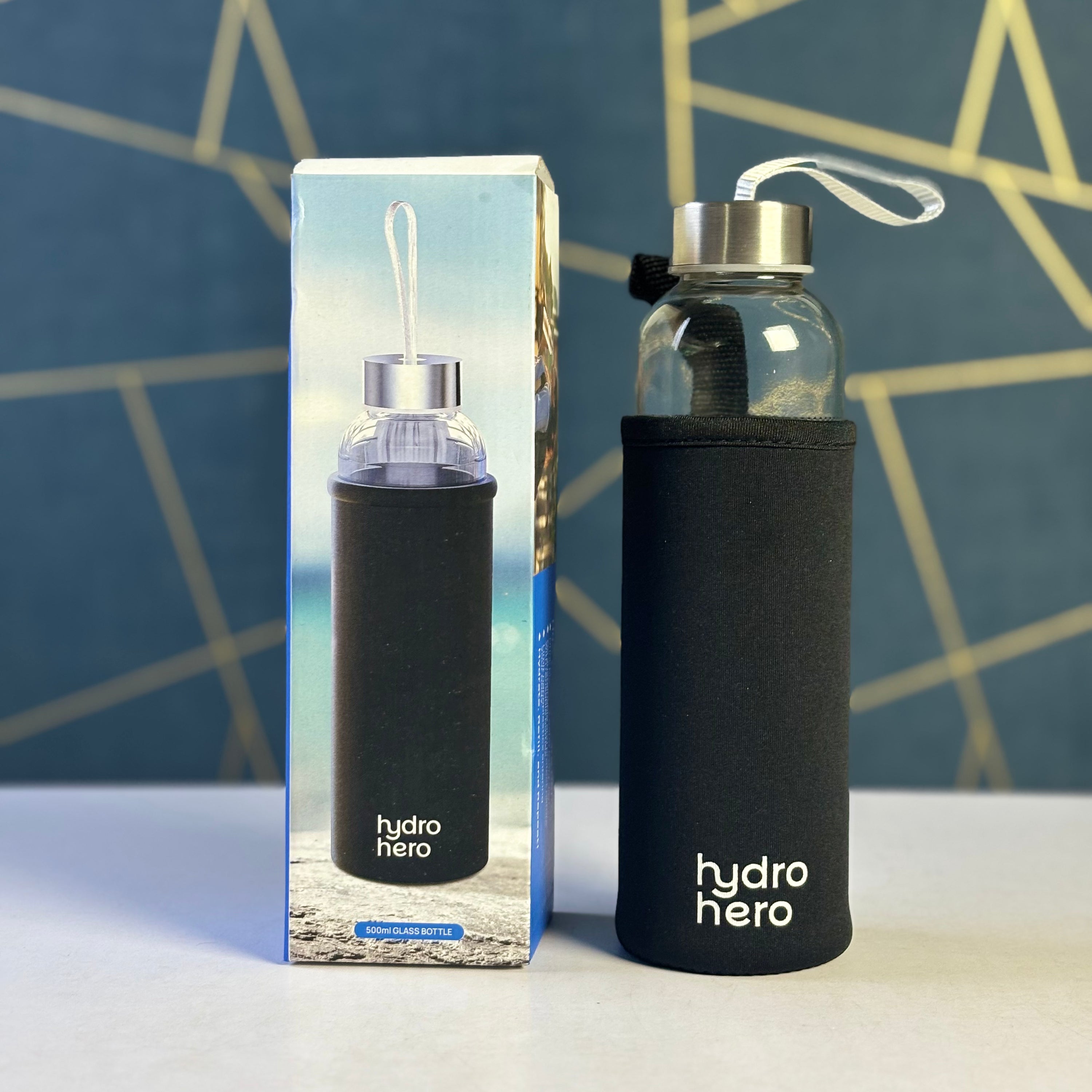 Hydro Hero Glass Bottle-500ml