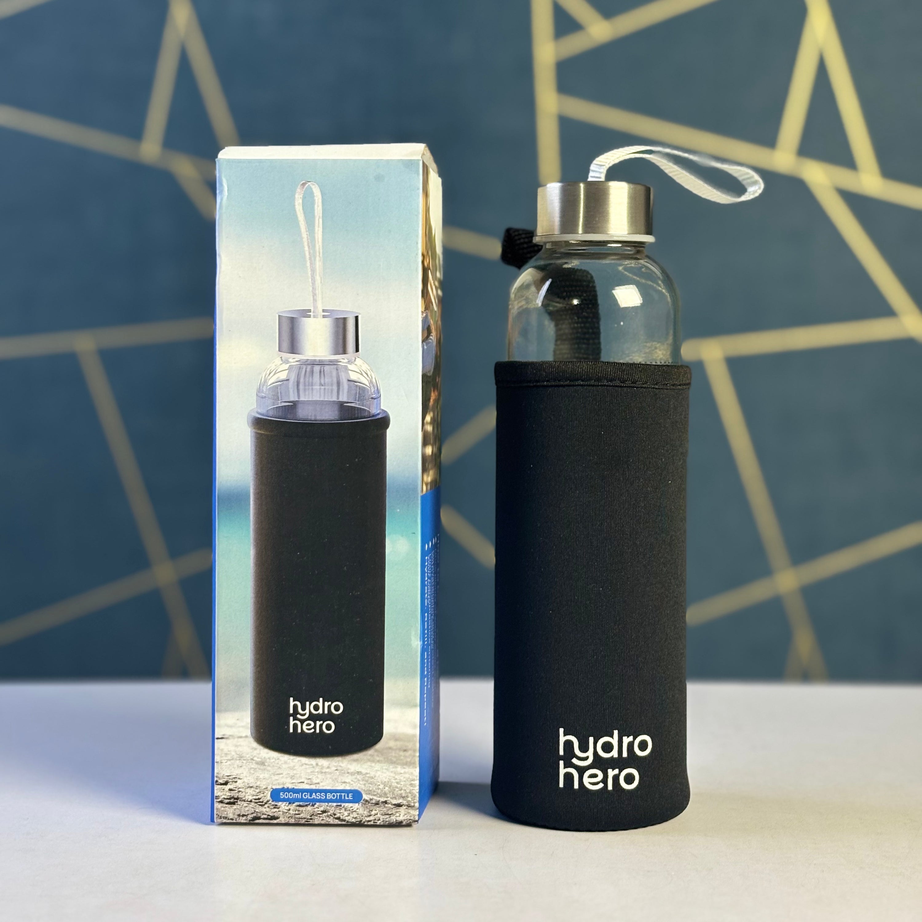 Hydro Hero Glass Bottle-500ml