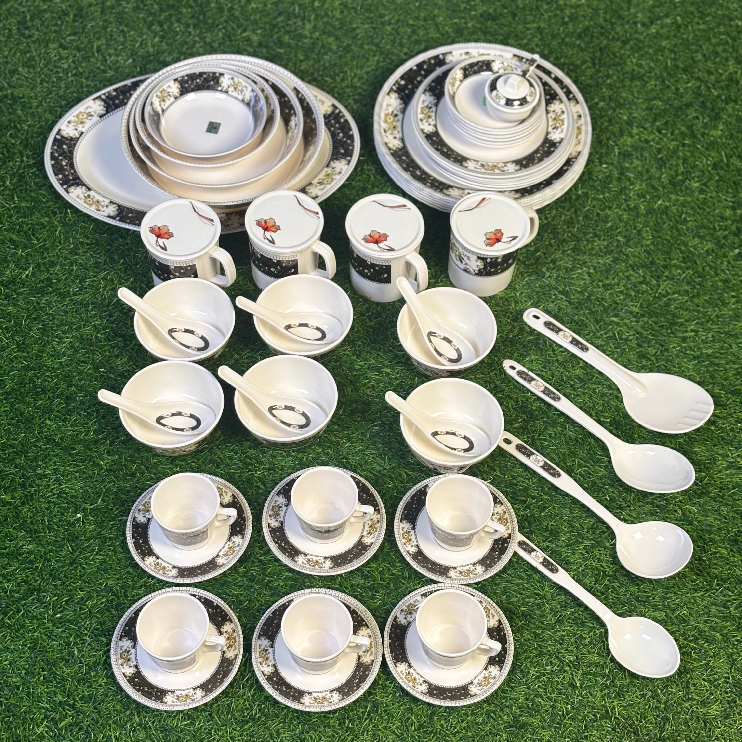 Crystal Melamine 60-piece dinner set