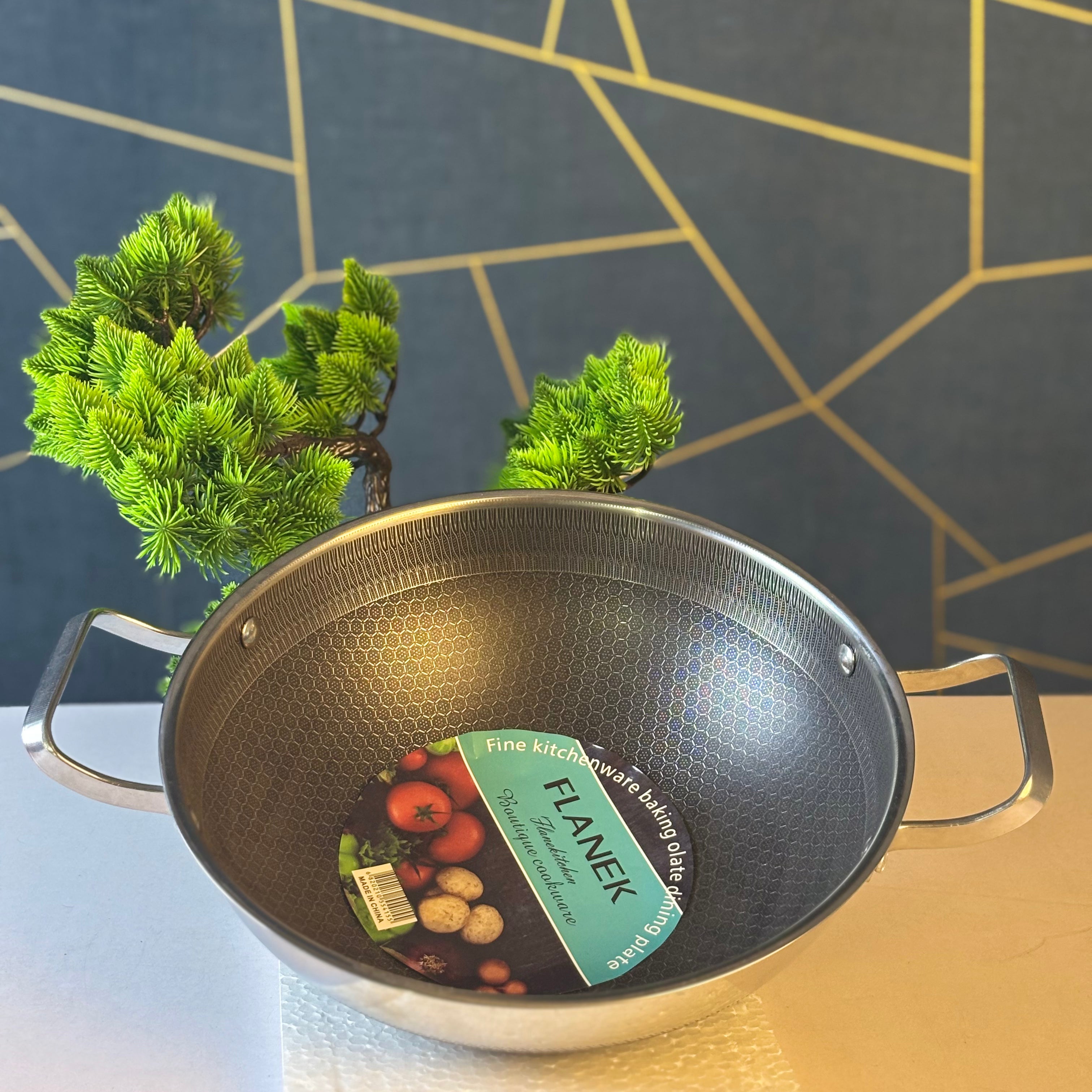 Honeycomb Non-Stick Stainless Steel Korai – 24cm