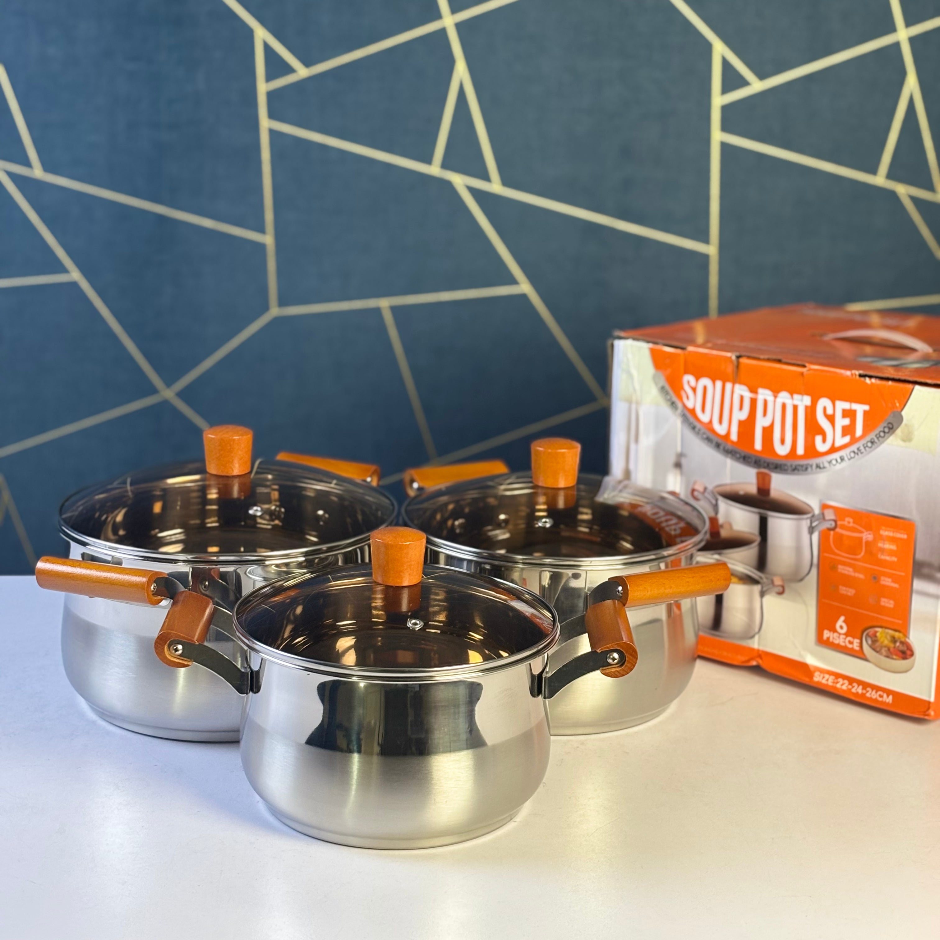 6Pis Soup Pot Set
