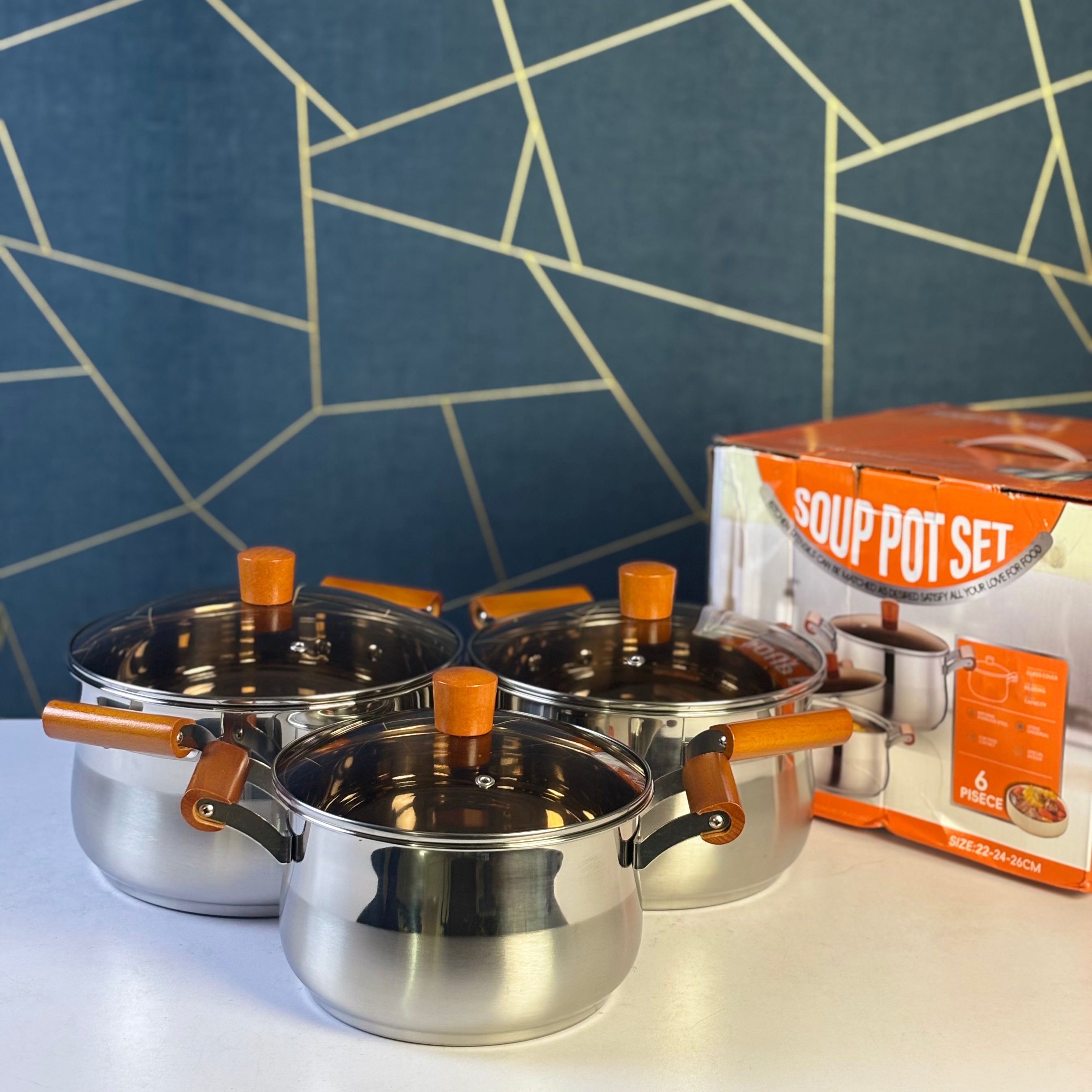 6Pis Soup Pot Set