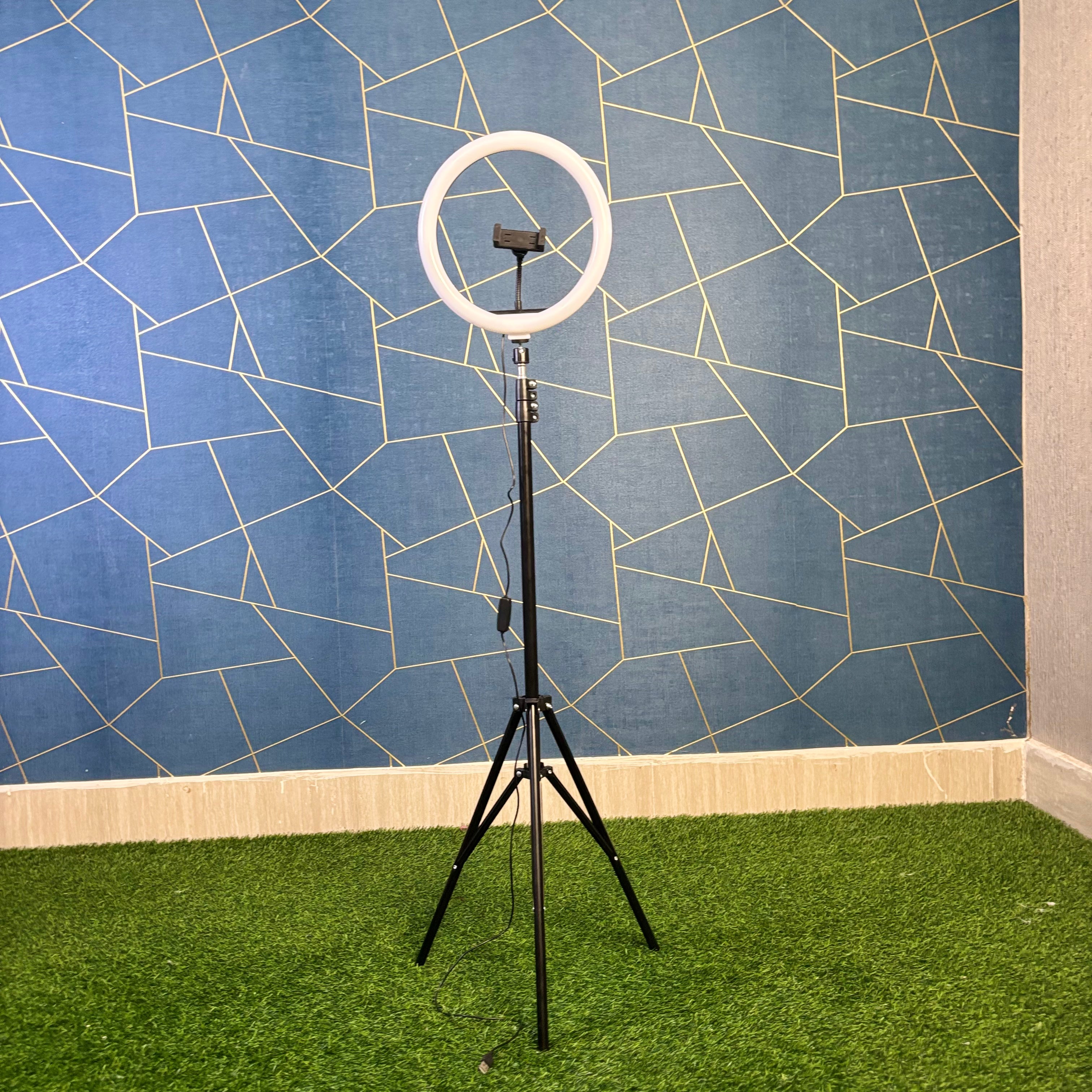 12" RING LIGHT with Tripod Stand & Dual Phone Holder – HX300