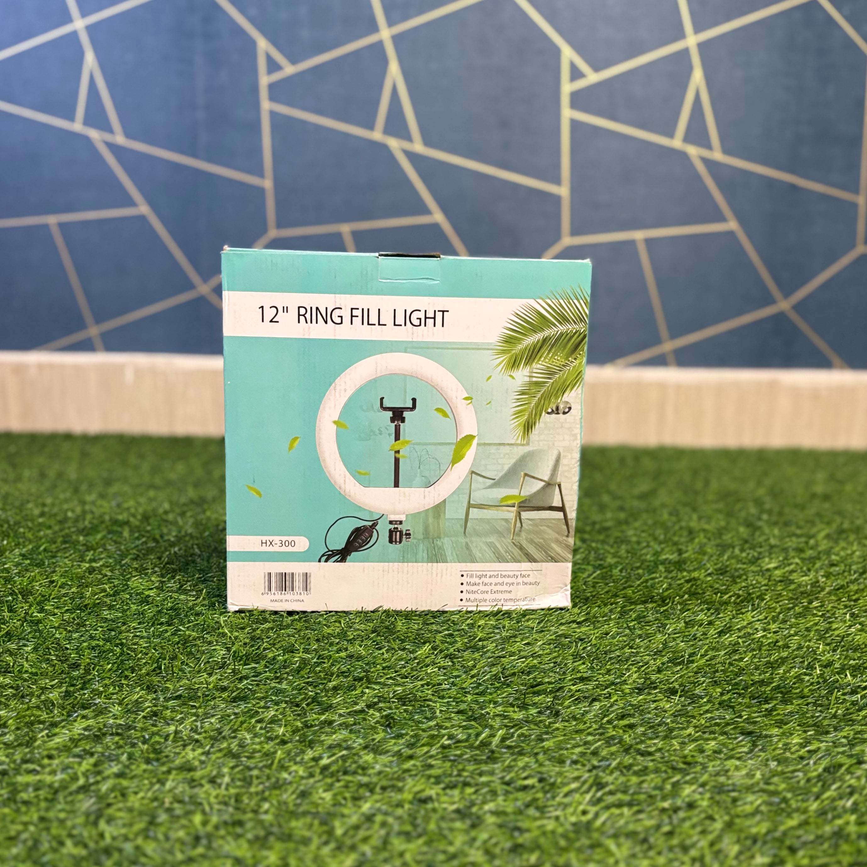 12" RING LIGHT with Tripod Stand & Dual Phone Holder – HX300