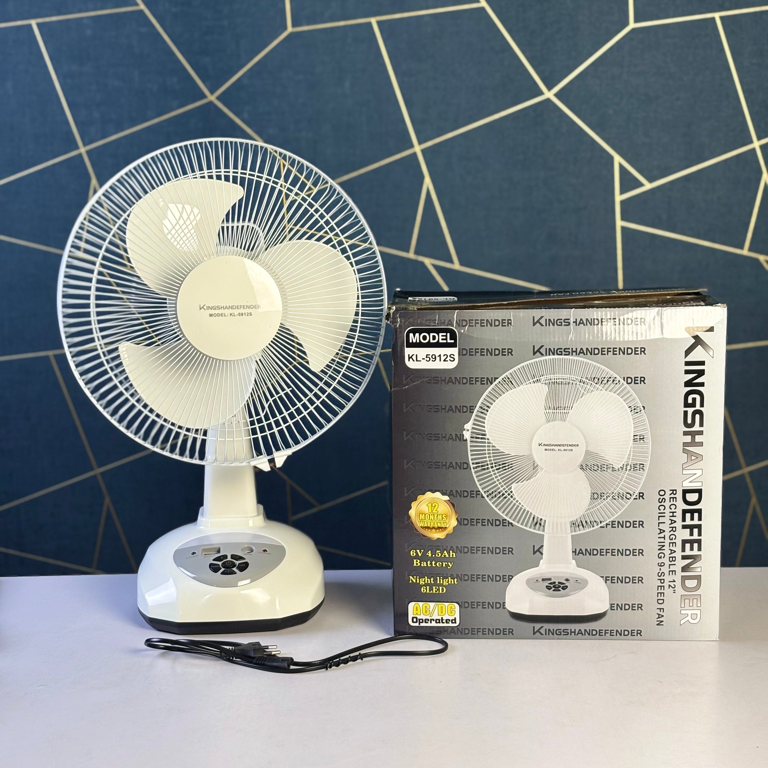Kingshan Defender Rechargeable Fan KL-5912S