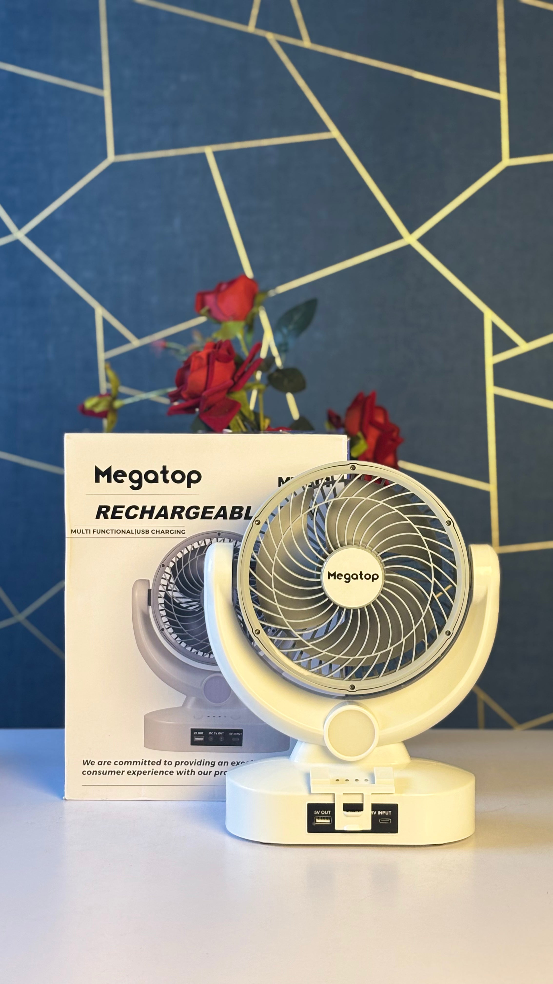 Megatop Rechargeable Fan MT-801