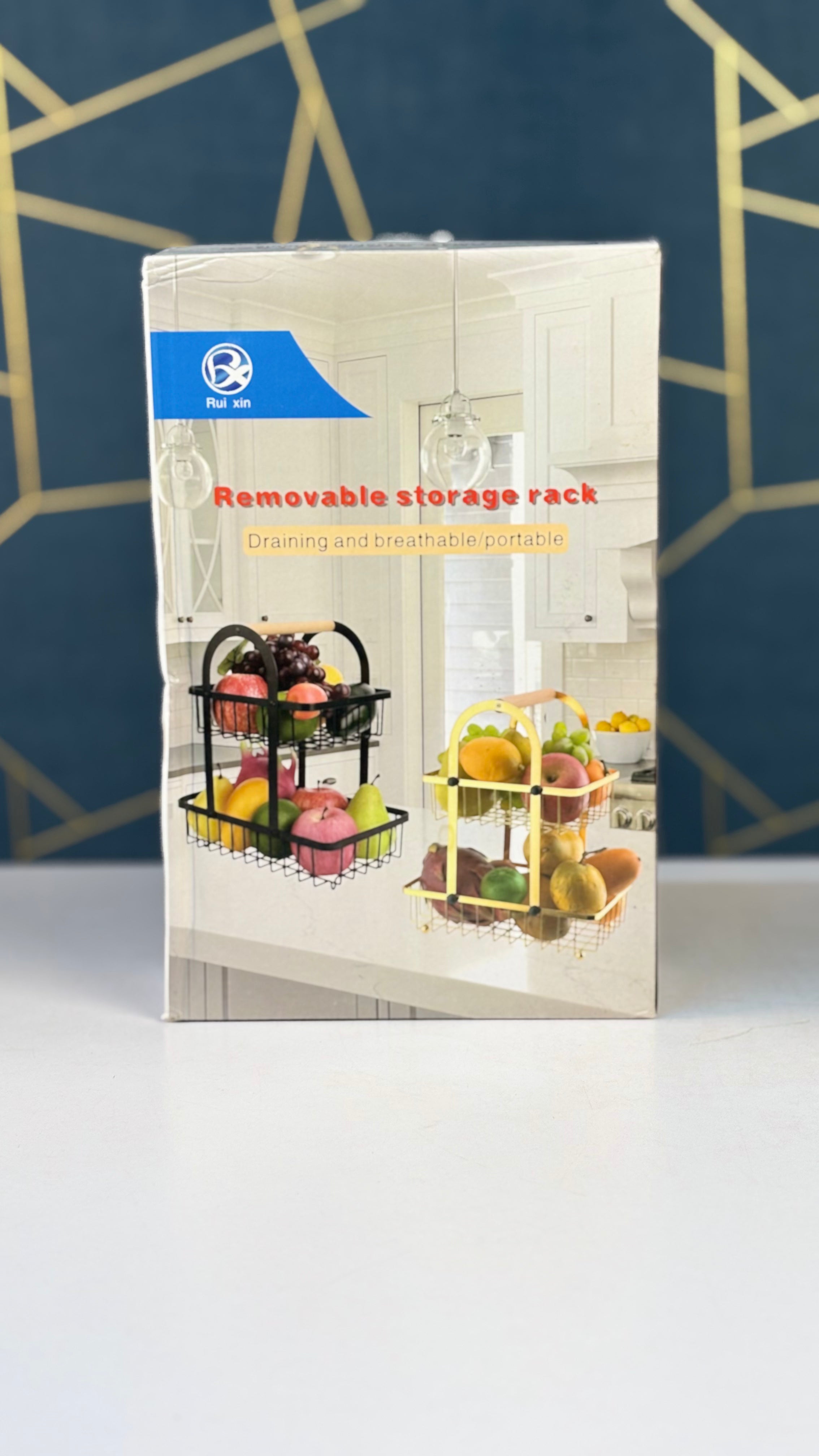 2 Layer Removable Storage Fruit Rack