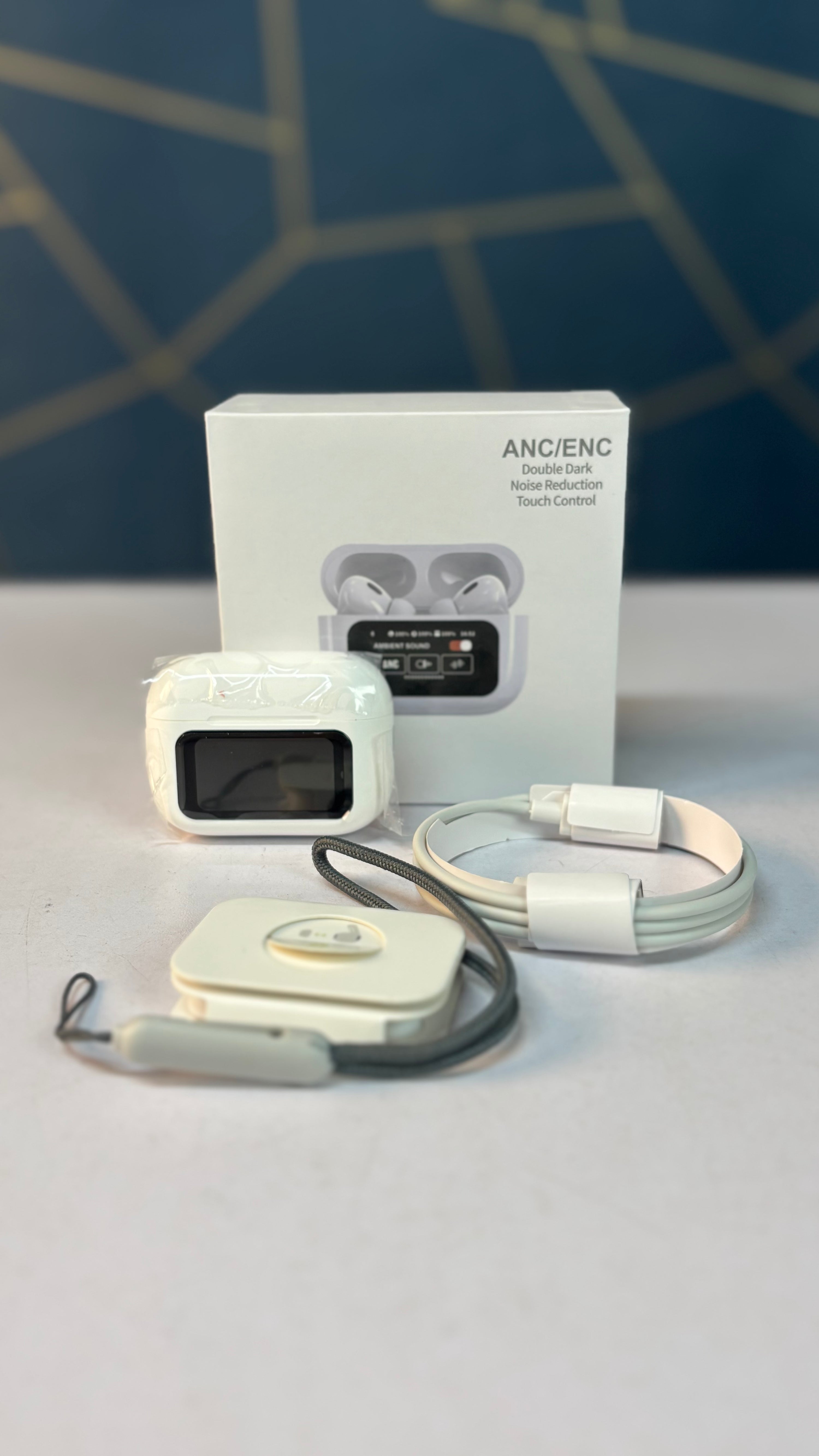 AirPods A9 Pro – Touch Screen Digital Display TWS Earbuds