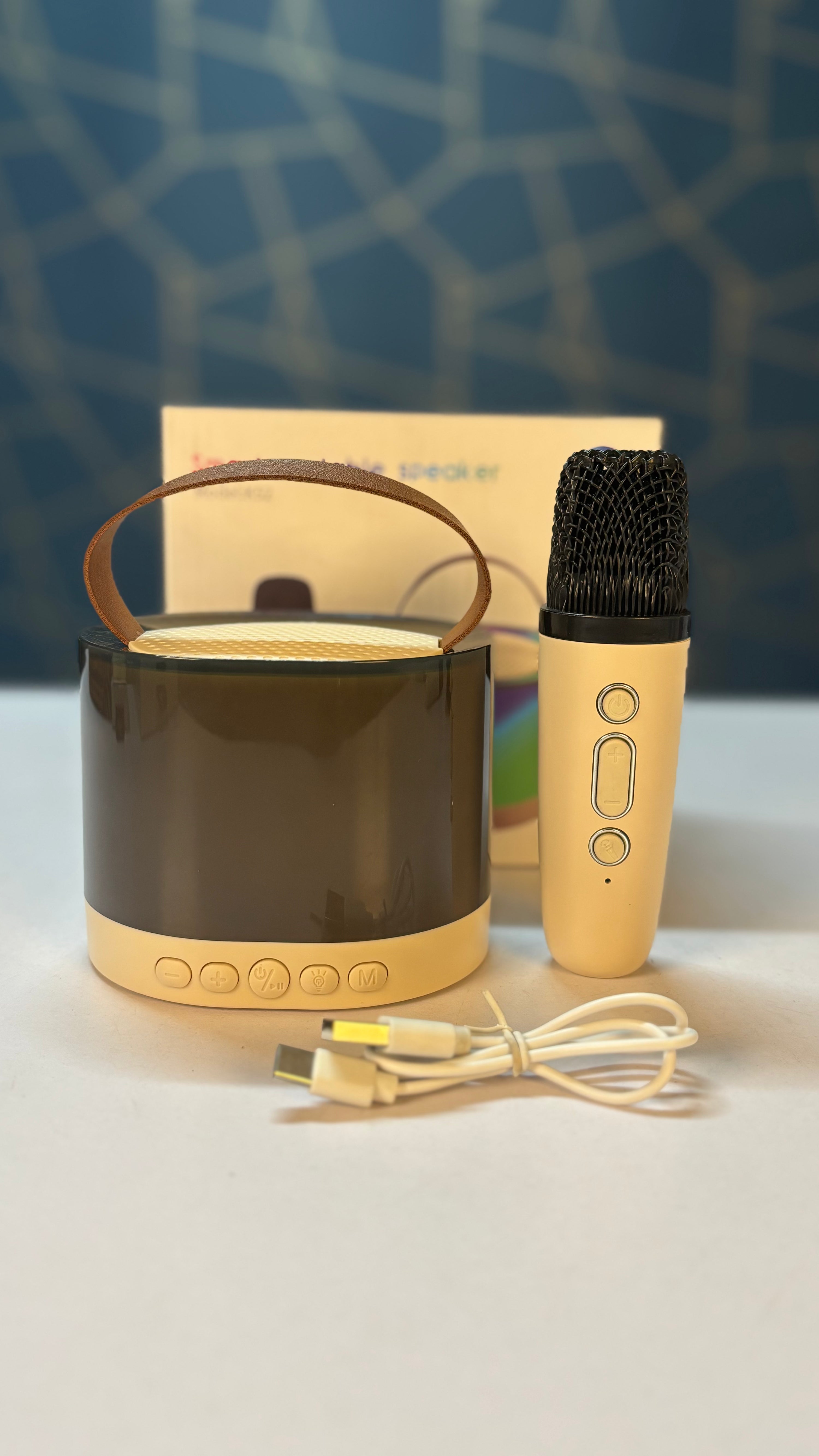 K12 Wireless Karaoke Mic Speaker with RGB LED Light