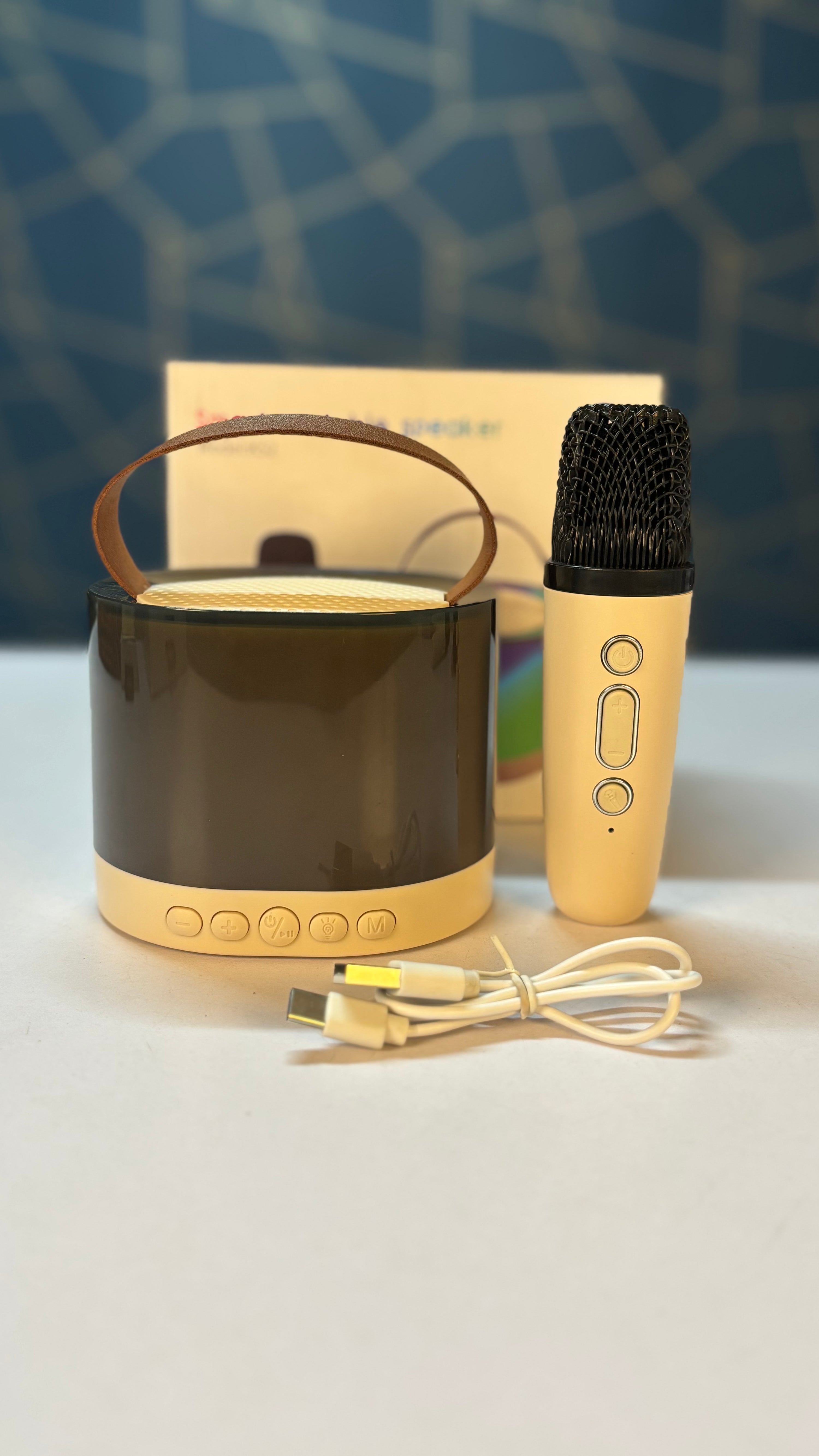 K12 Wireless Karaoke Mic Speaker with RGB LED Light