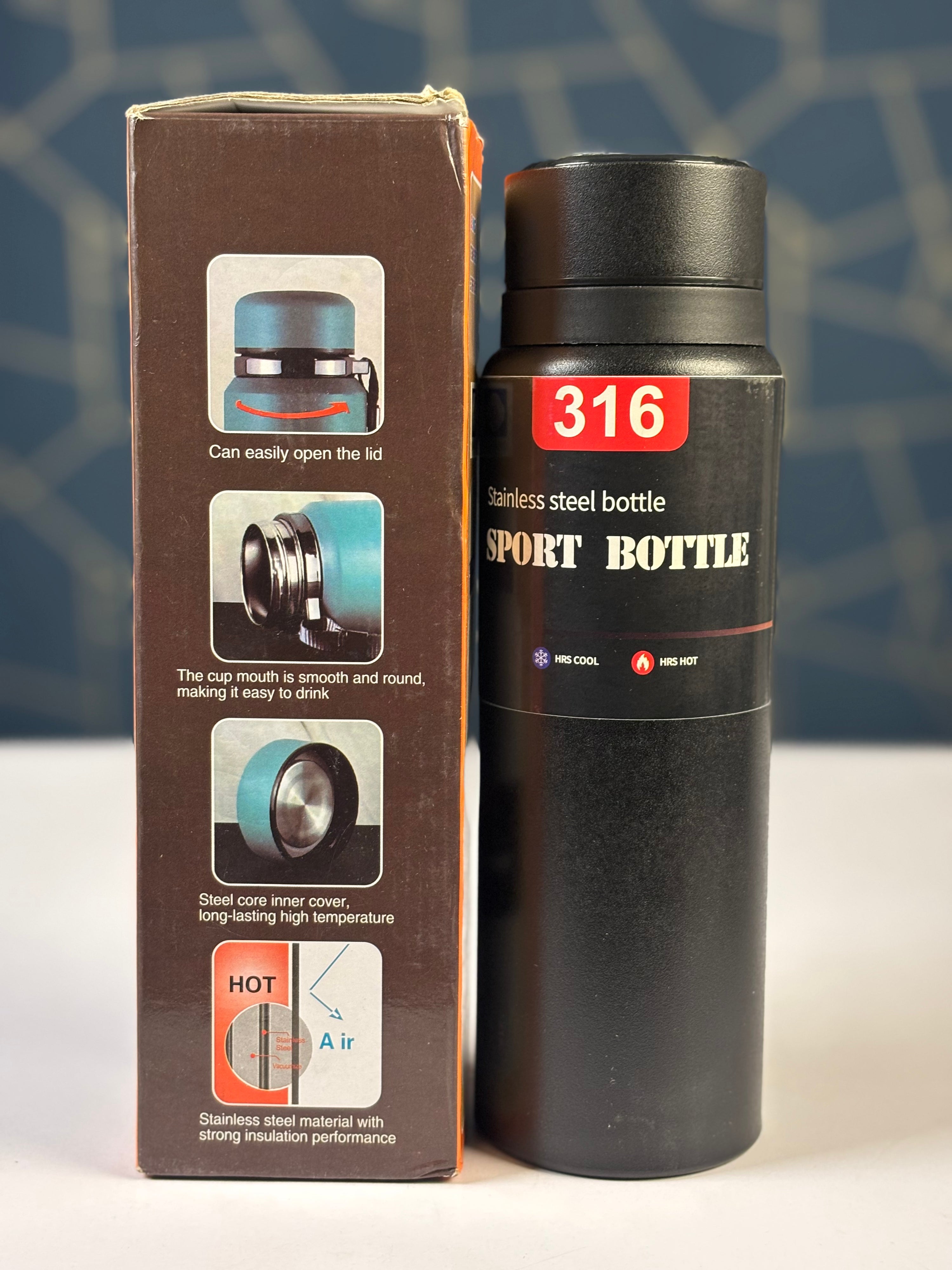 800ml Temperature Display Sport Bottle