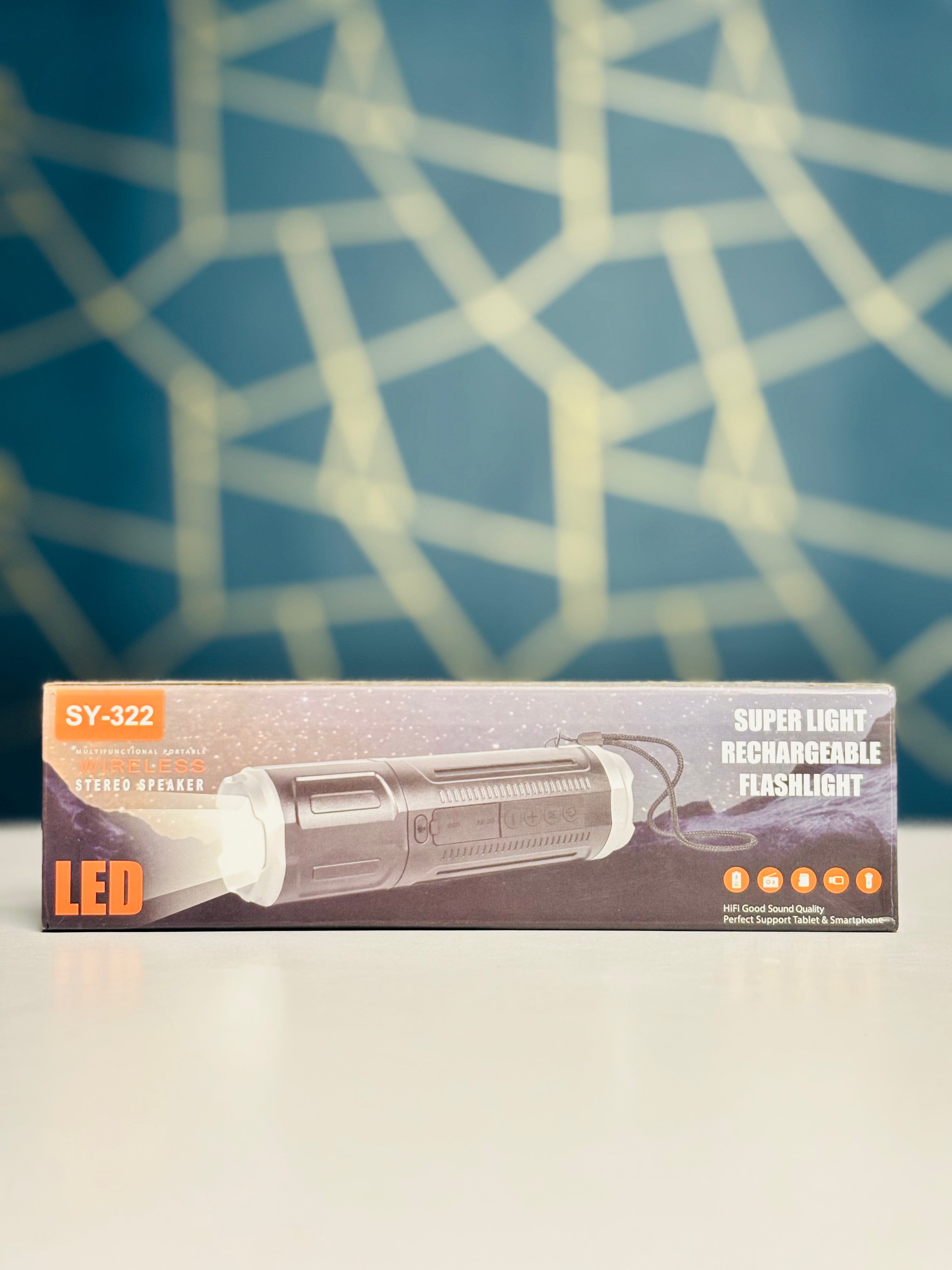 SY-322 Wireless Speaker And Flashlight